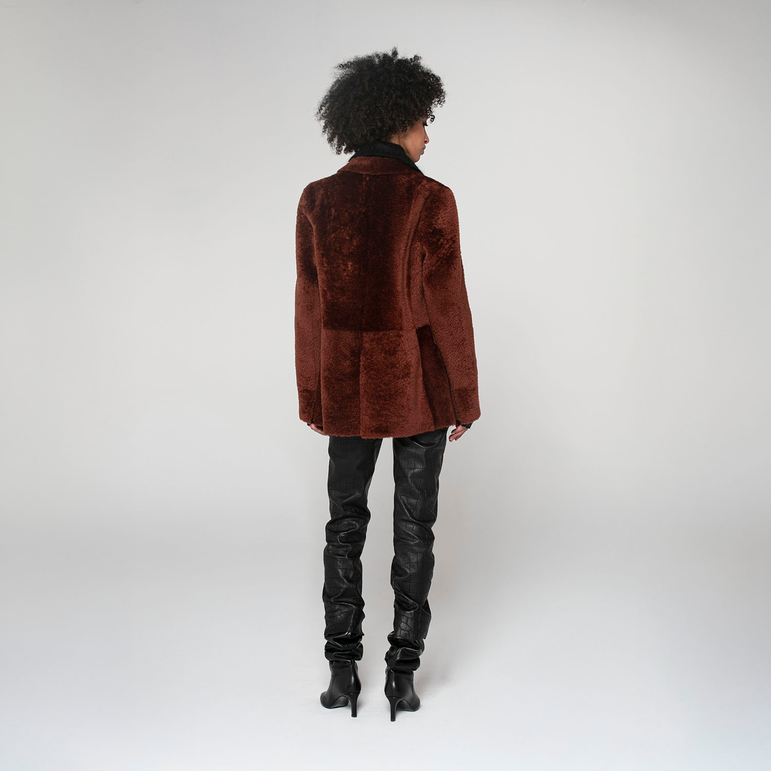 K15277 - SHEARLING BLAZER JACKET