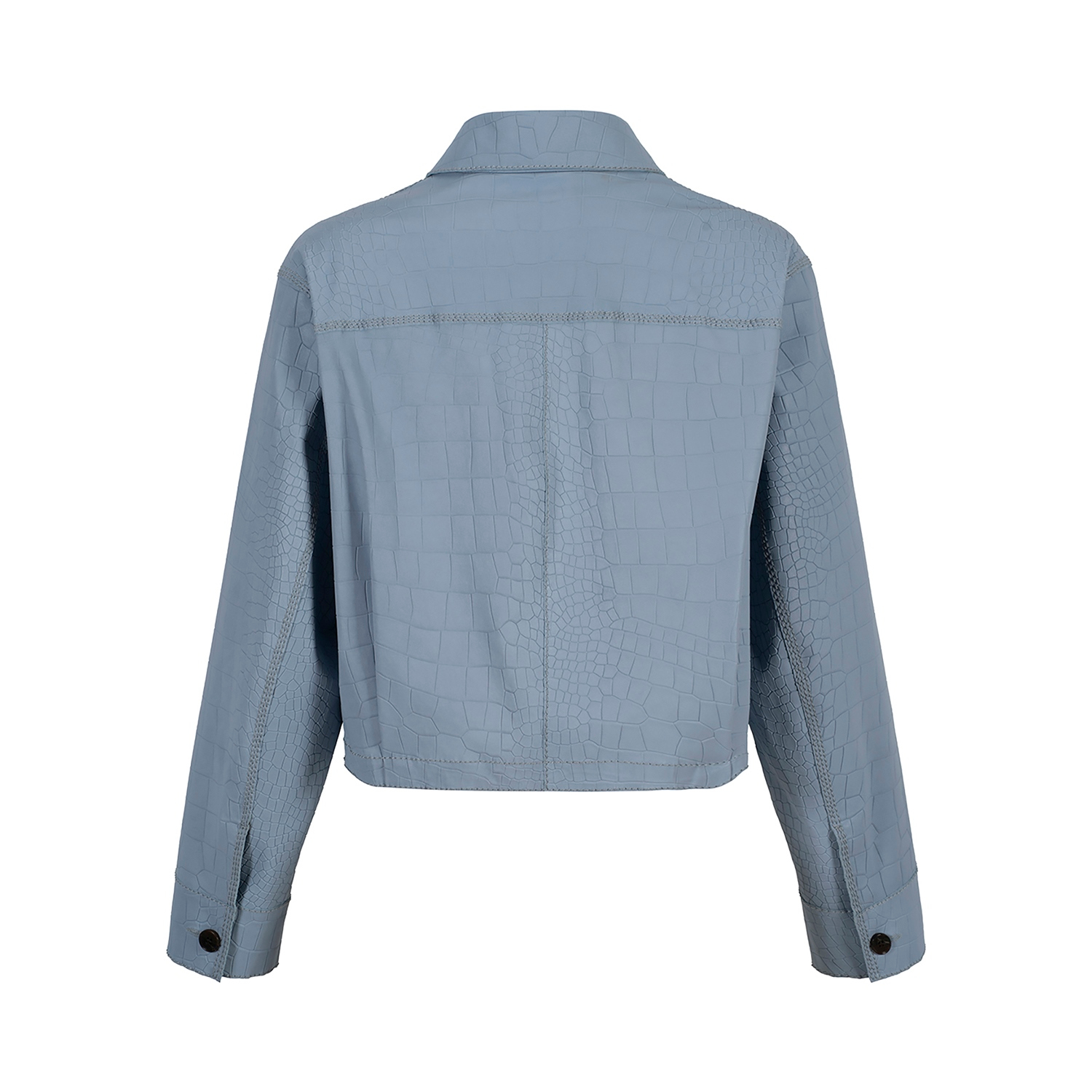 K15279 - LEATHER BOXY FIT JACKET