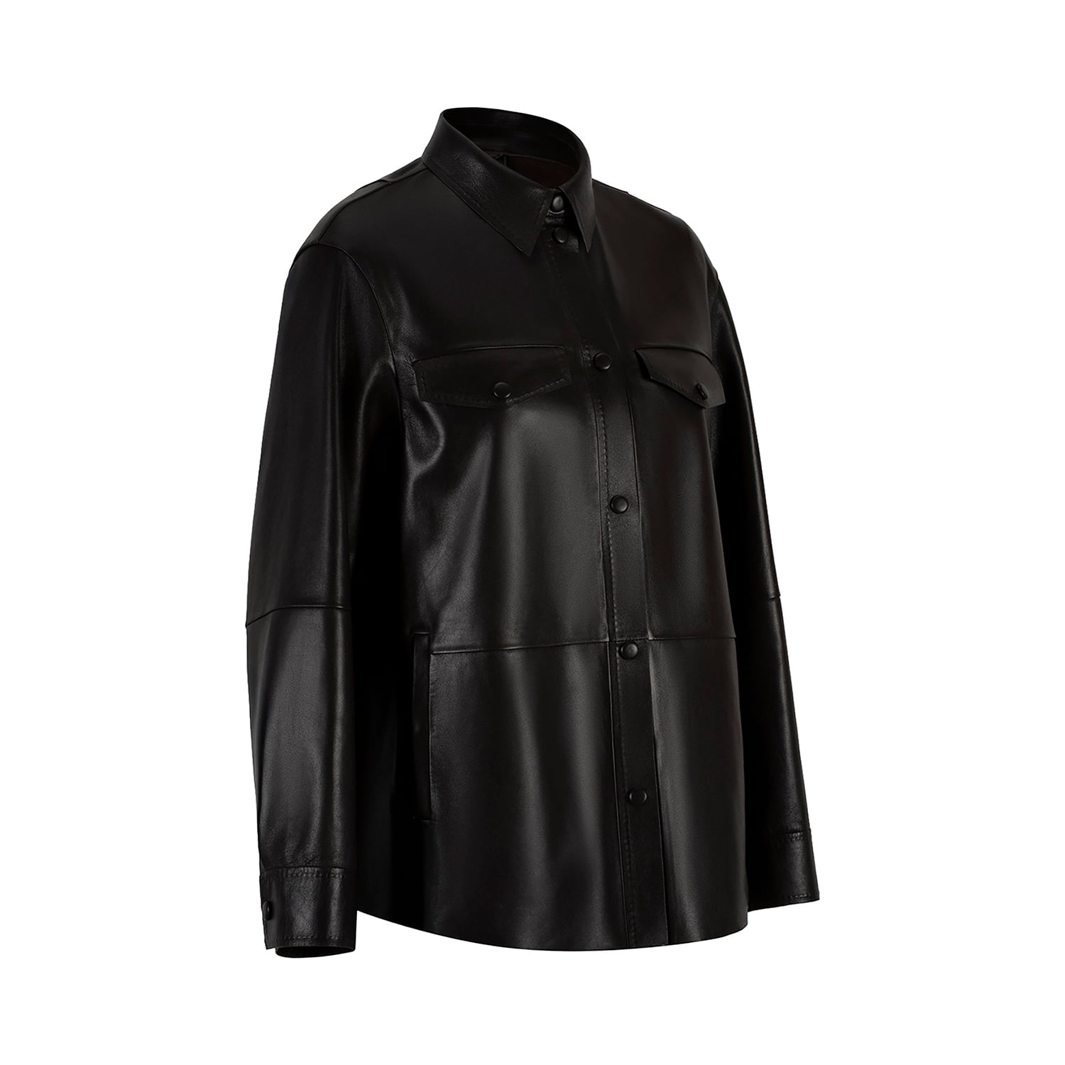 K152841 - LEATHER SHIRT JACKET
