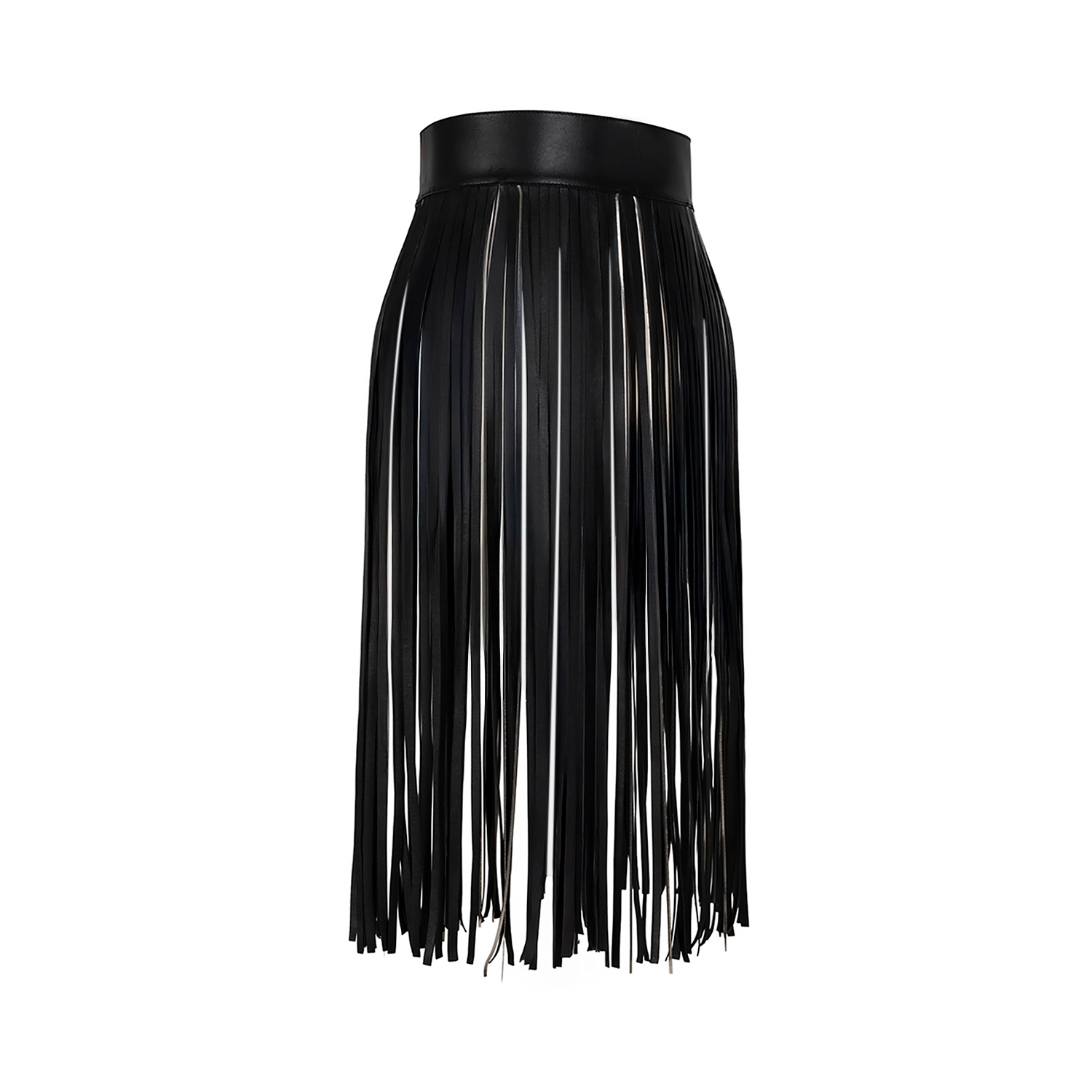 K15316- LEATHER FRINGED BELT