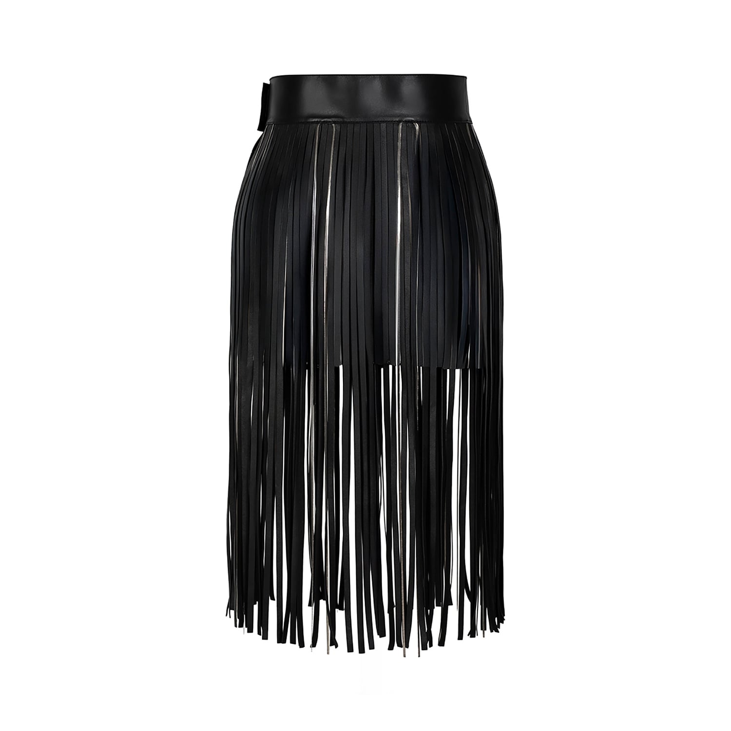 K15316- LEATHER FRINGED BELT