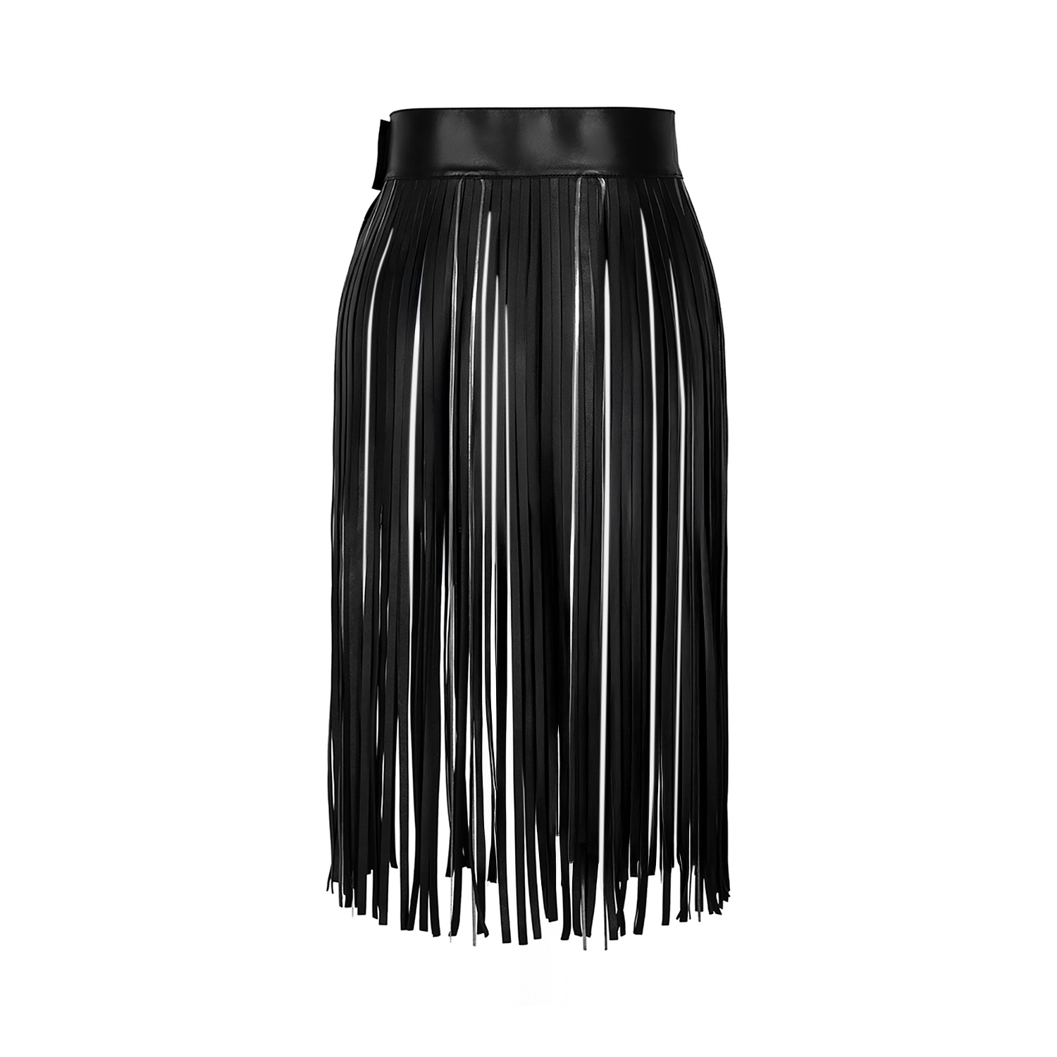 K15316- LEATHER FRINGED BELT