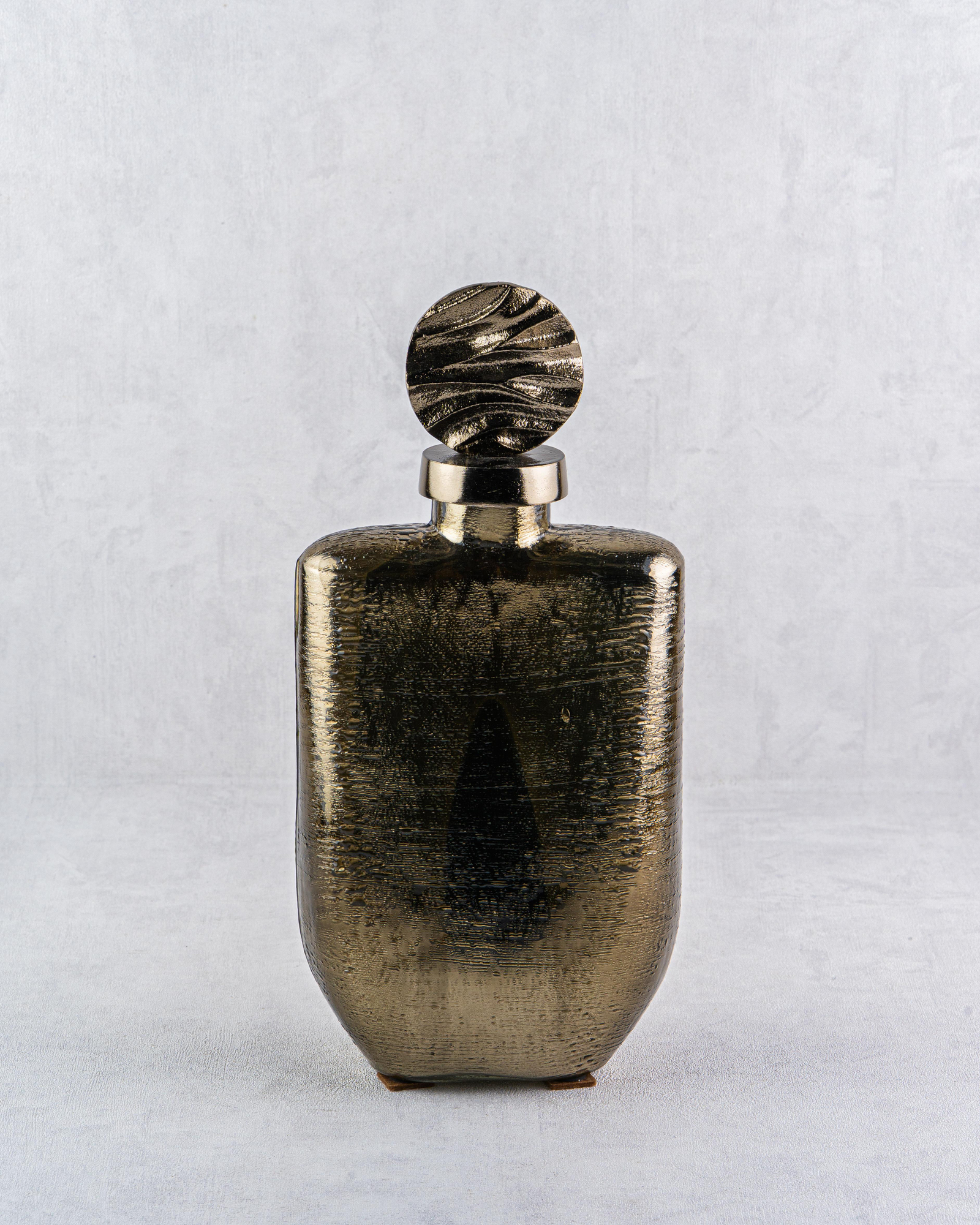 DekuvaAGED BRASS SMALL GLASS BOTTLELAMEDORE 1PNC-52344AB