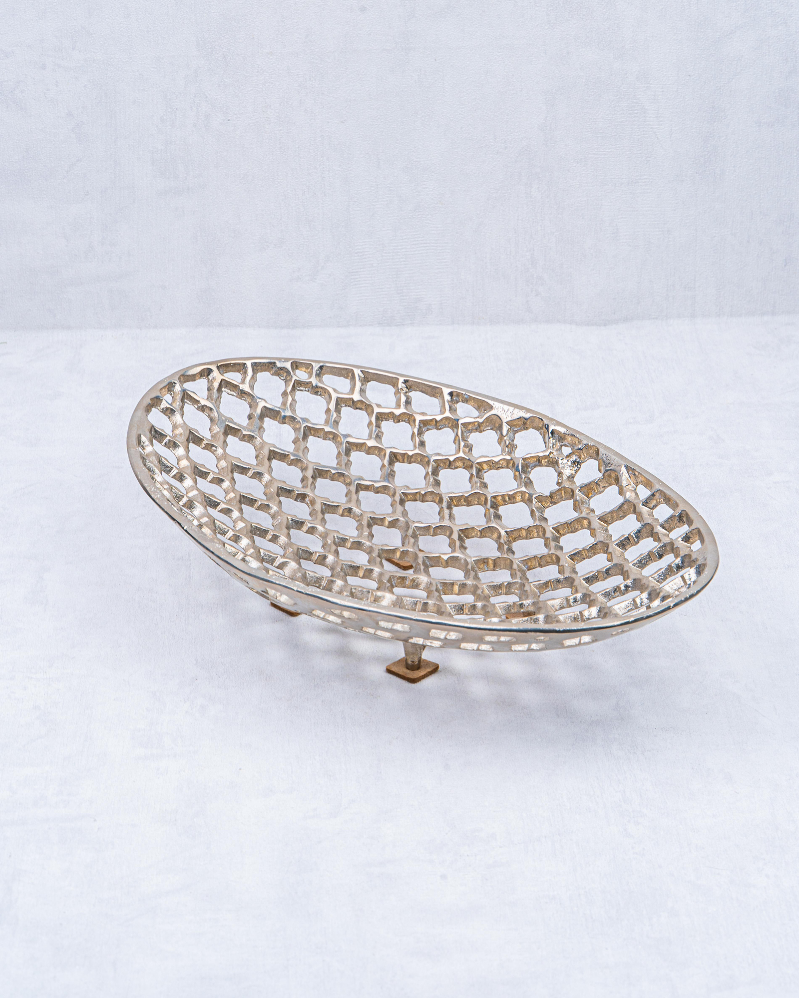 DekuvaALMEDA BRASS DEKORATİF İKİLİ TABAKGÜVEN STR-21