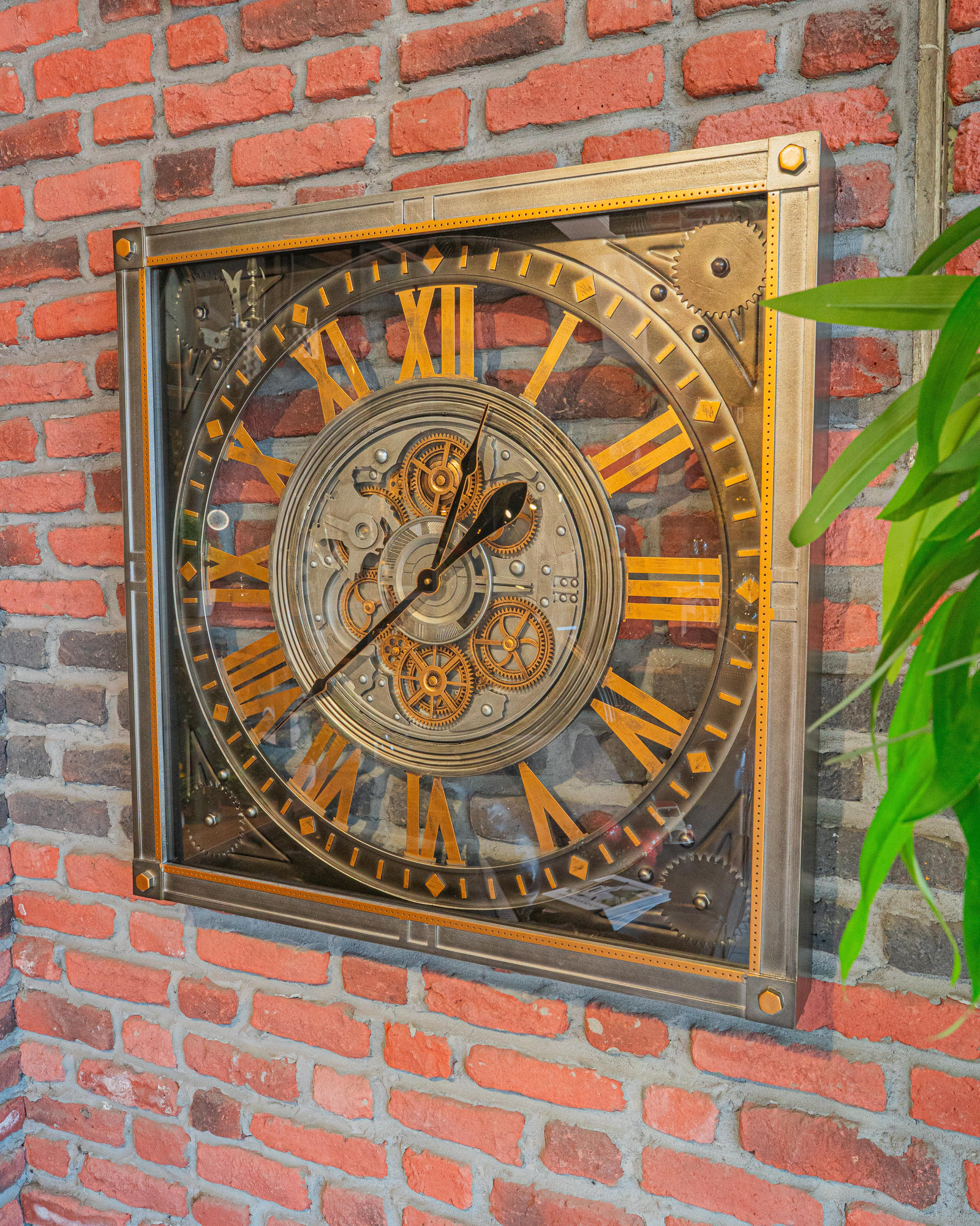 DekuvaİRON DUVAR SAATİ 80*80CMSEMBOL AKSESUAR TIME-222