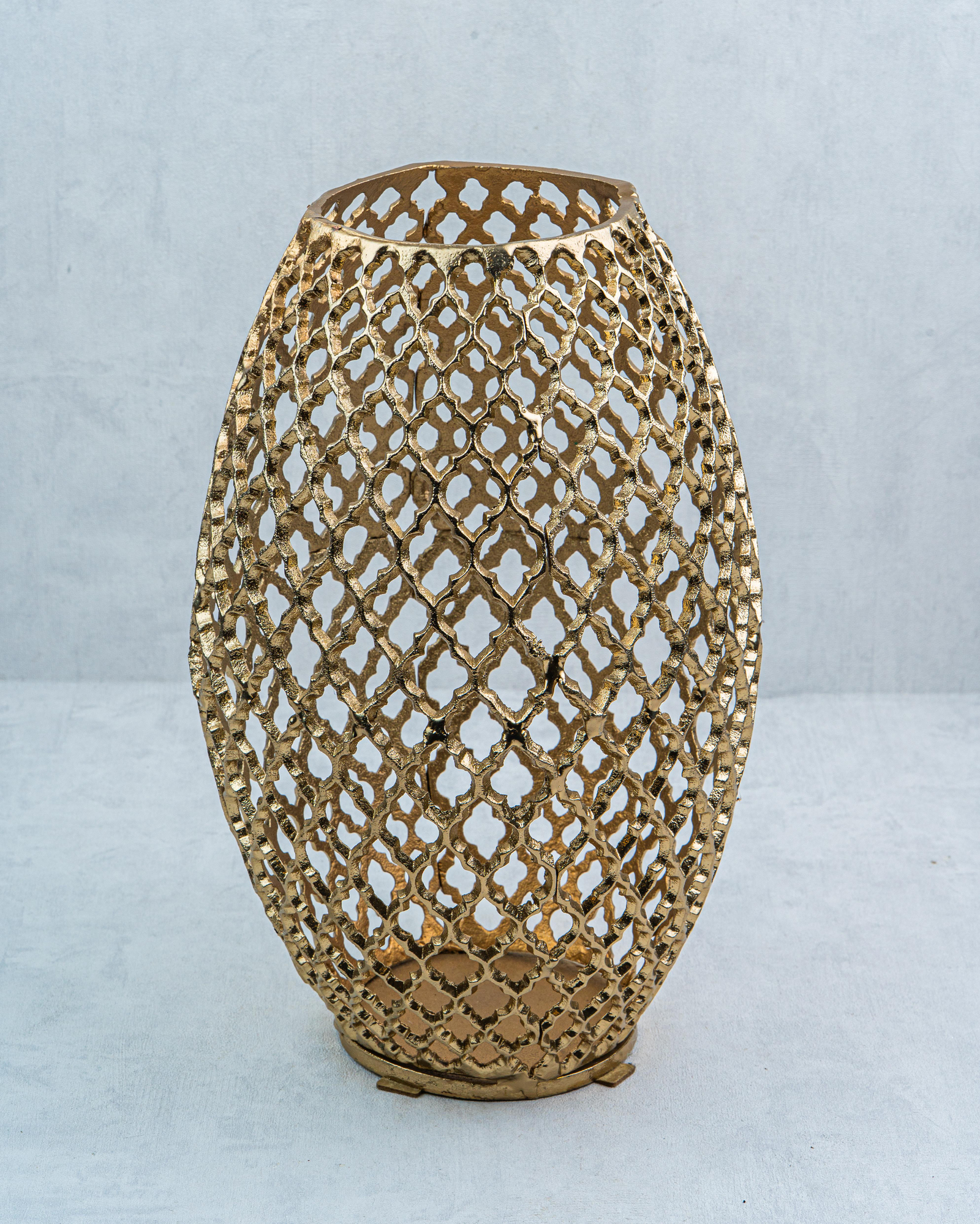 DekuvaQUAD GOLD SMALL DECORATIVE VASE 24*24*39CMLAMEDORE 1AL-Q6068S