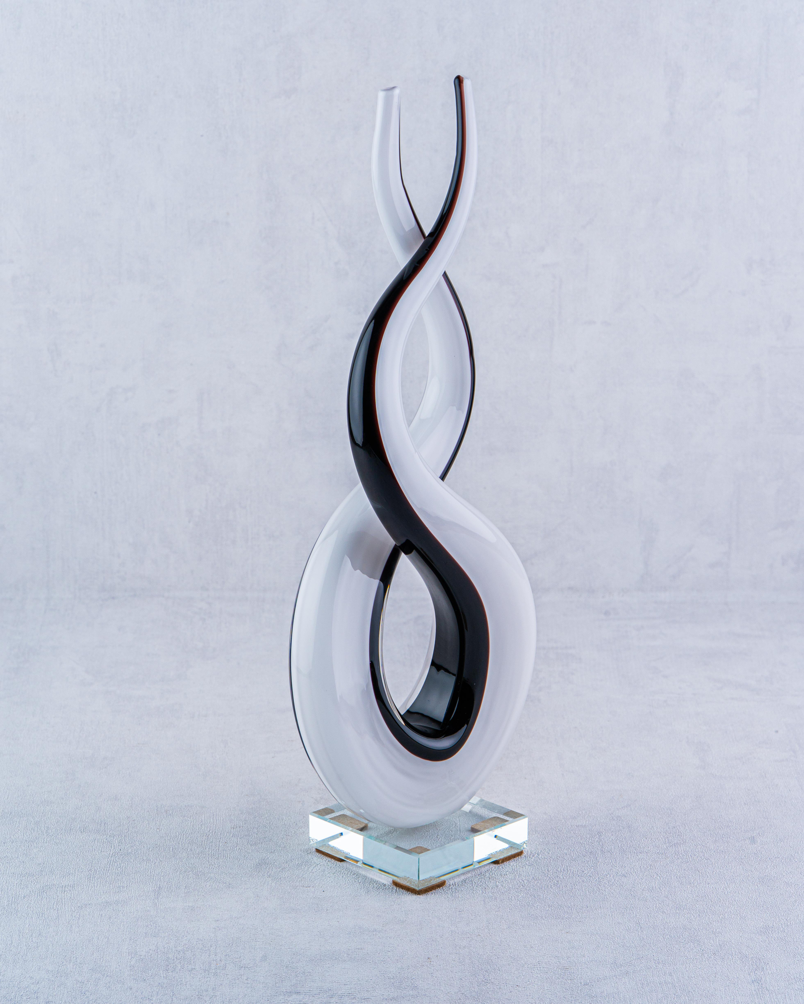 DekuvaSPIRAL BLACK WHITE GLASSLAMEDOR 1ZB-4464