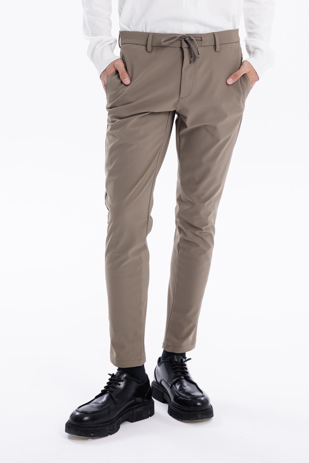 Normal Bel Kordonlu Normal Paça Basic Erkek Pantolon