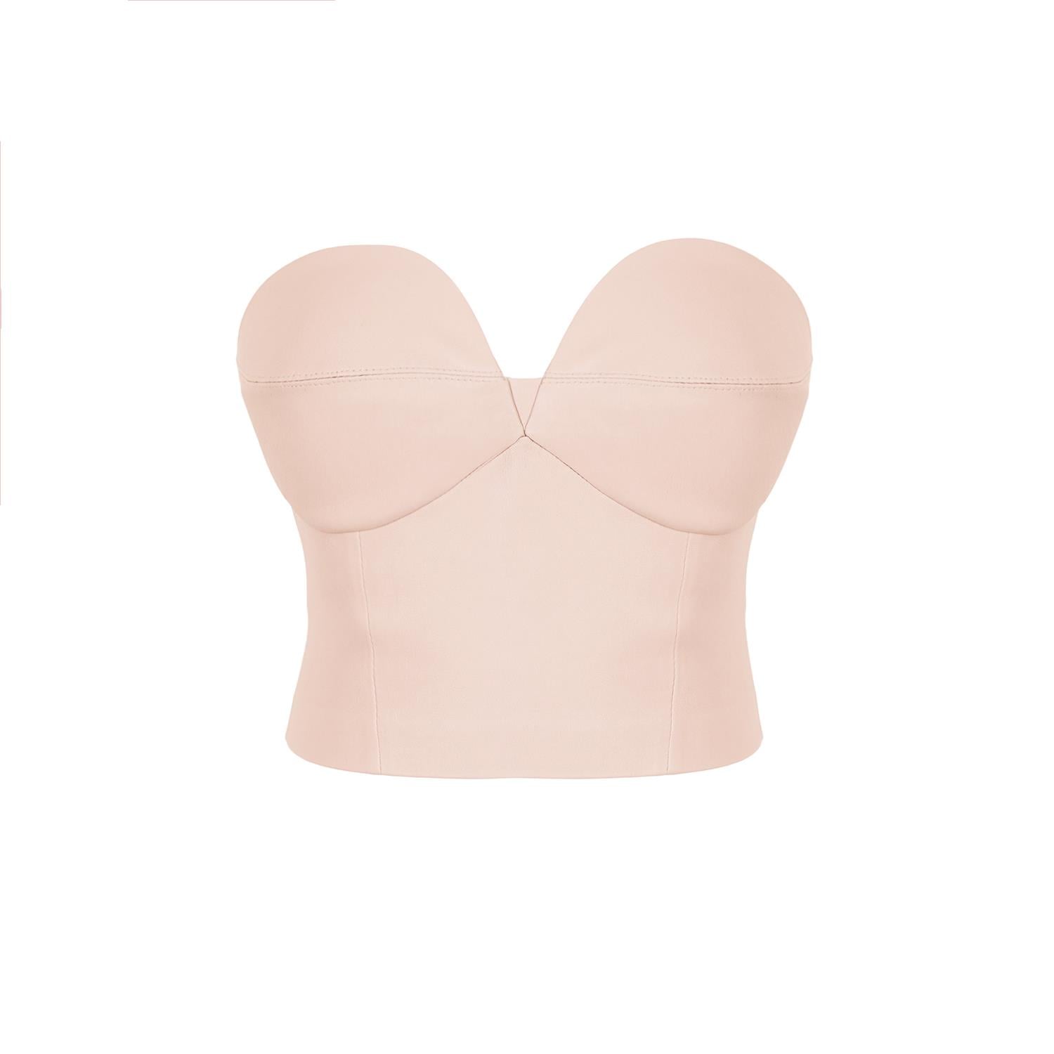 K14415 | Leather Bustier Top