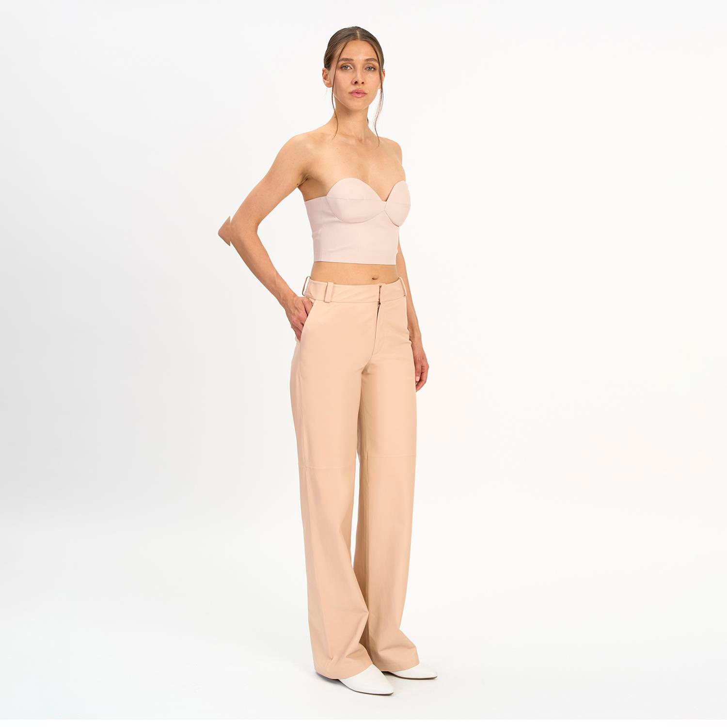 K14415 | Leather Bustier Top