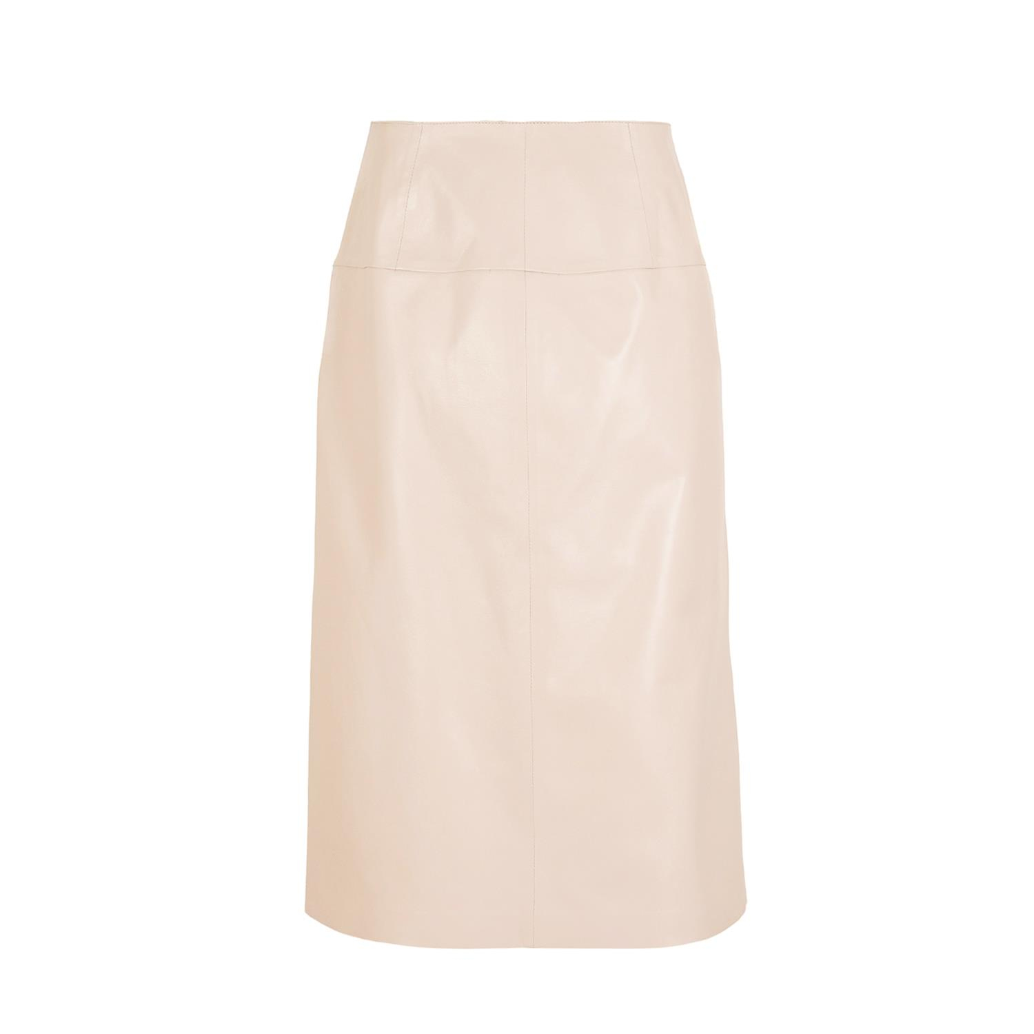 K14416 | Leather Bell-Shaped Skirt
