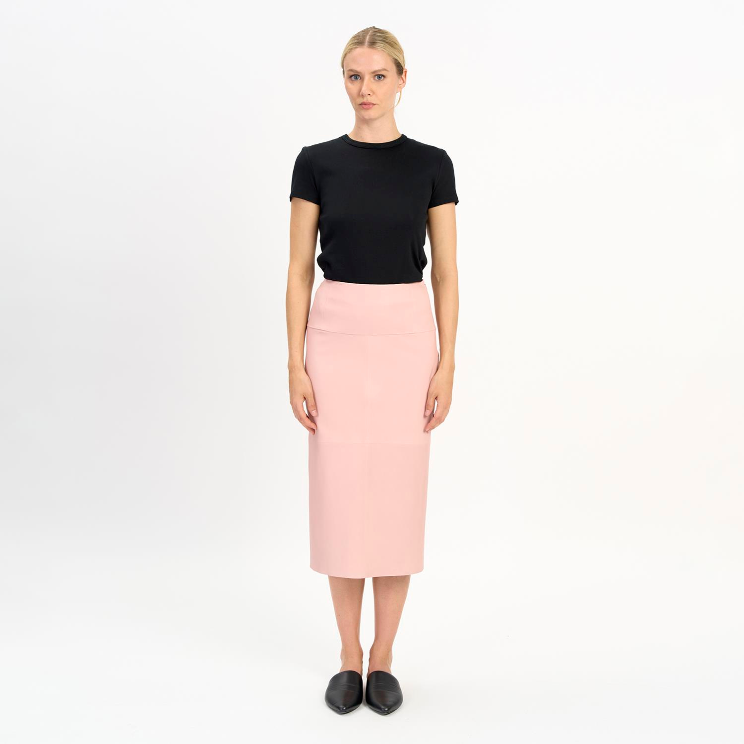 K14417 | Leather Pencil Skirt
