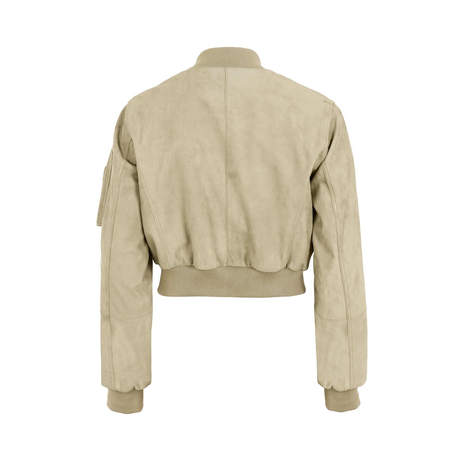 K14426 | LEATHER MINI BOMBER JACKET