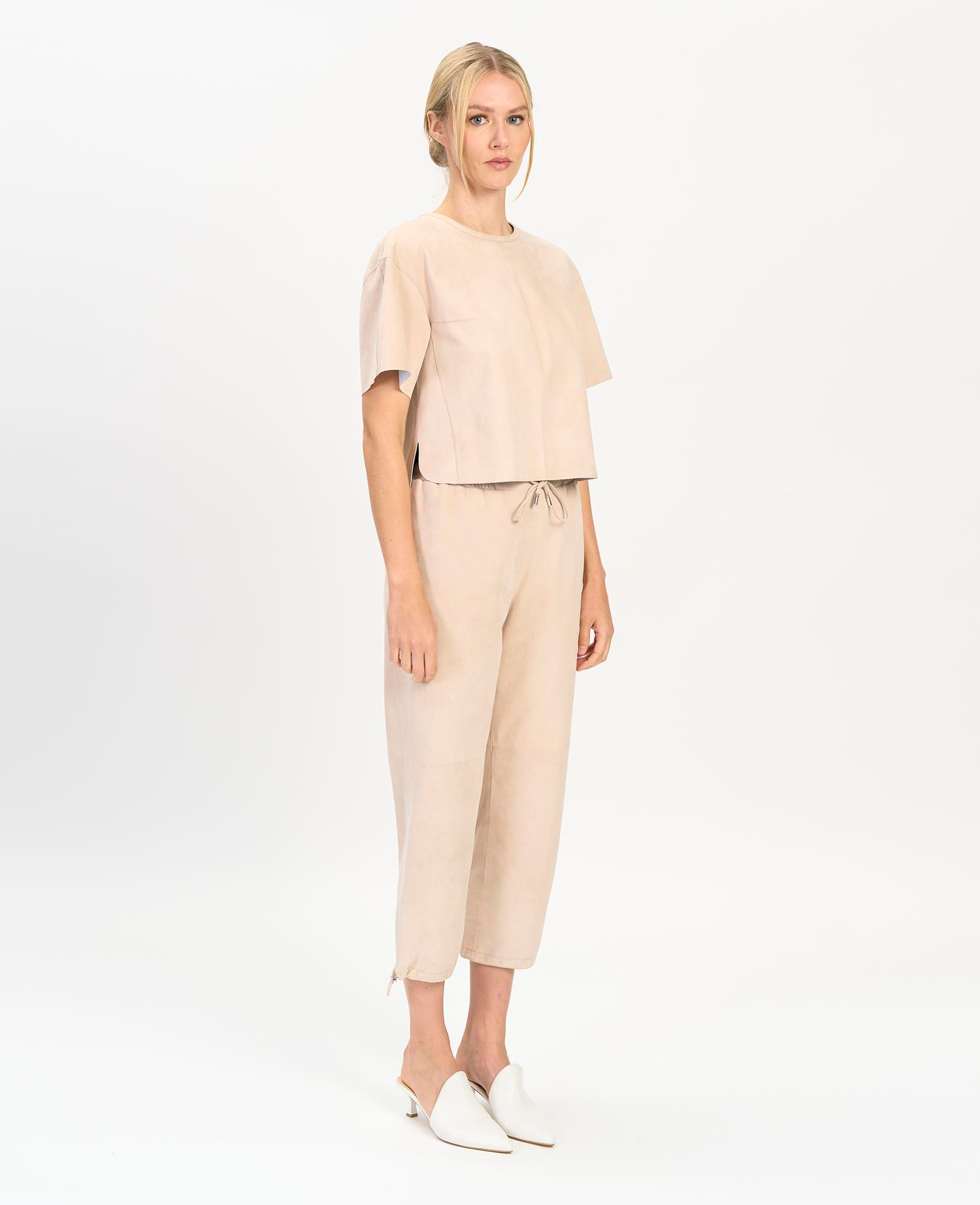 K14448 | LEATHER OVER T-SHIRT