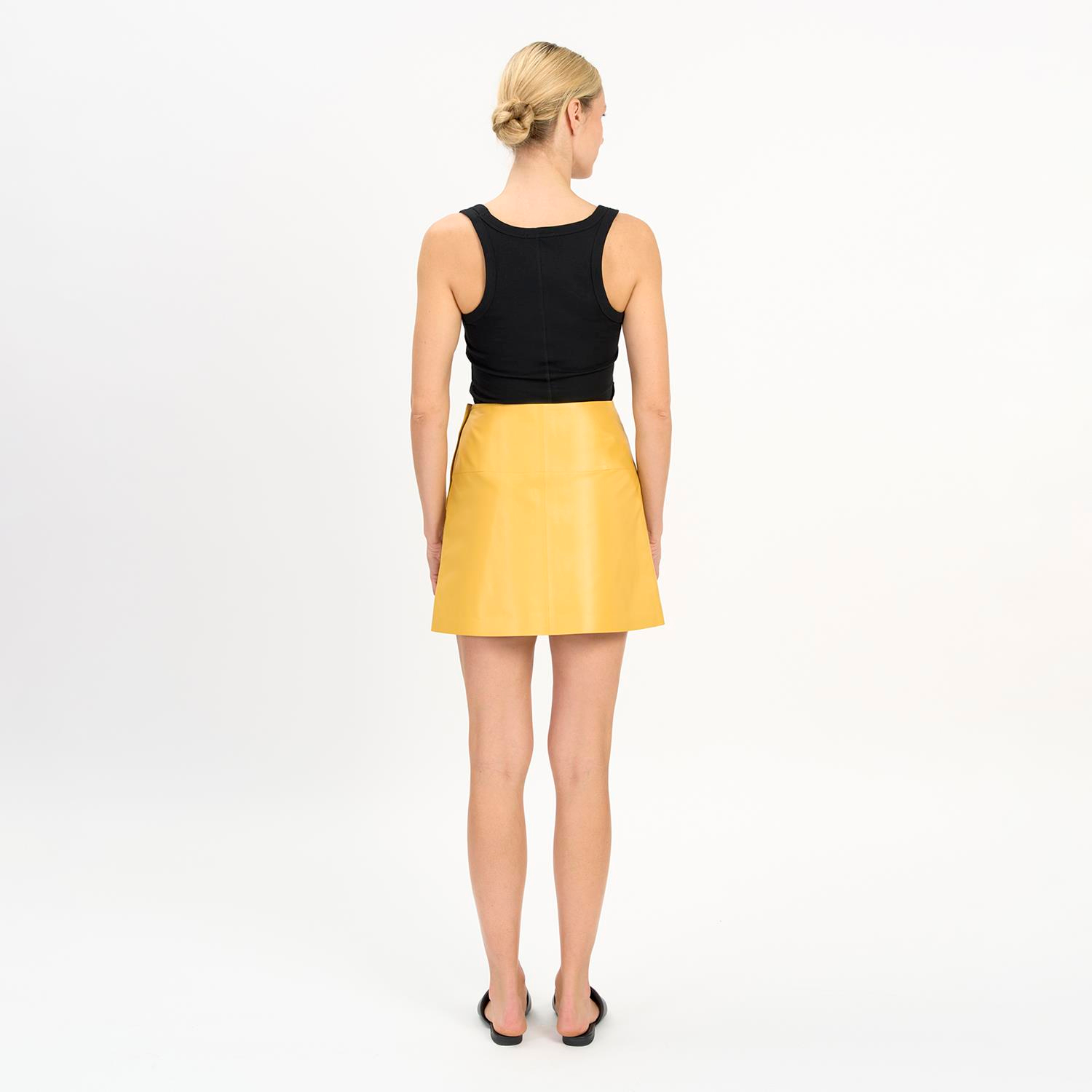 K14503 | Leather Mini Skirt