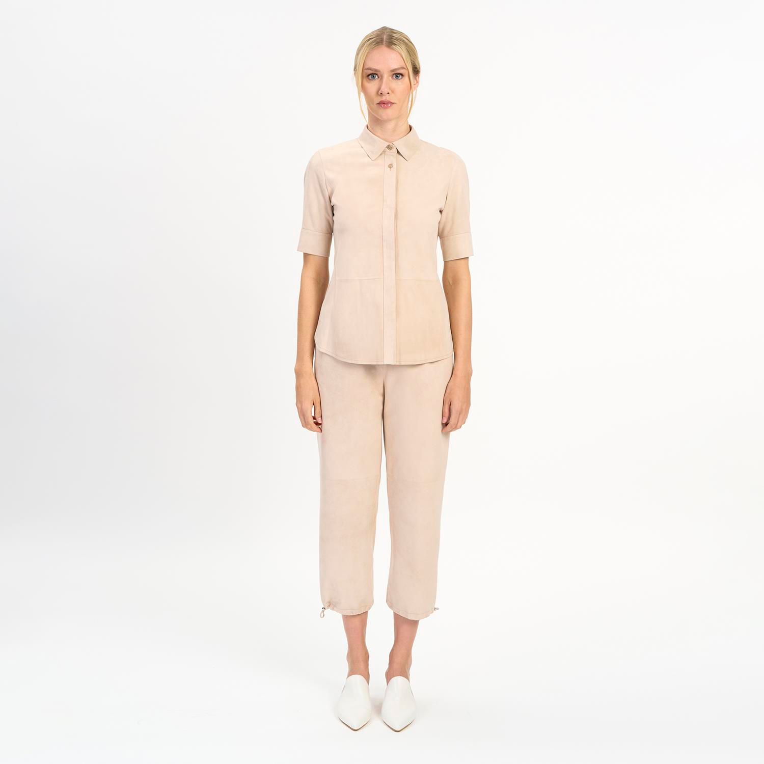 K14537 | Leather Classic Short Sleeve Shirt