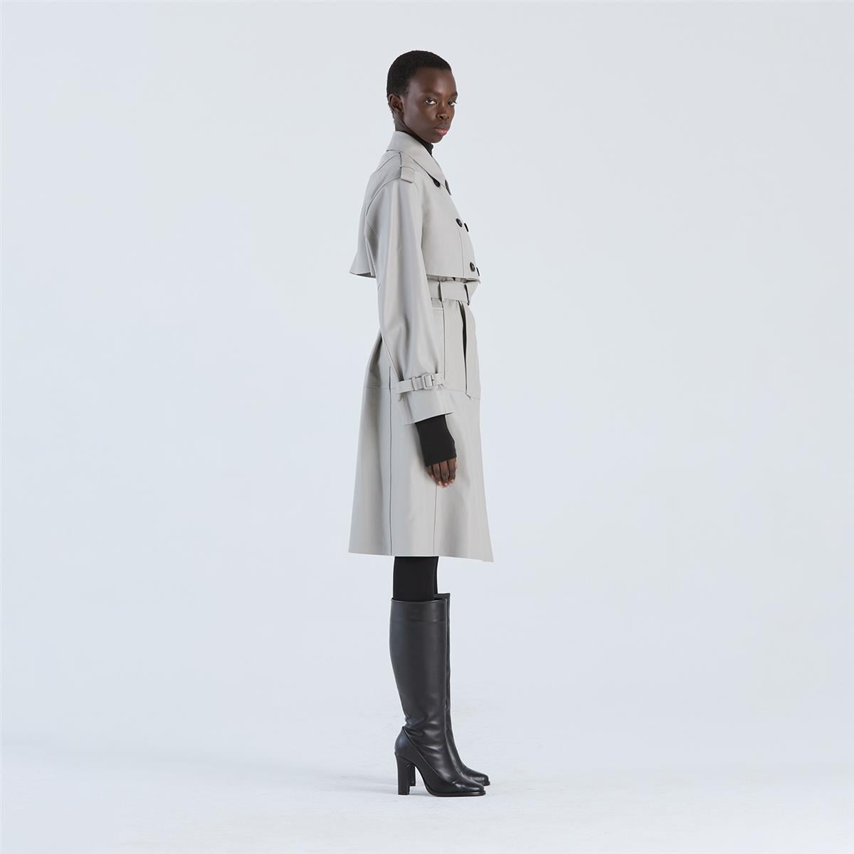 K14707| Detachable Trench Coat