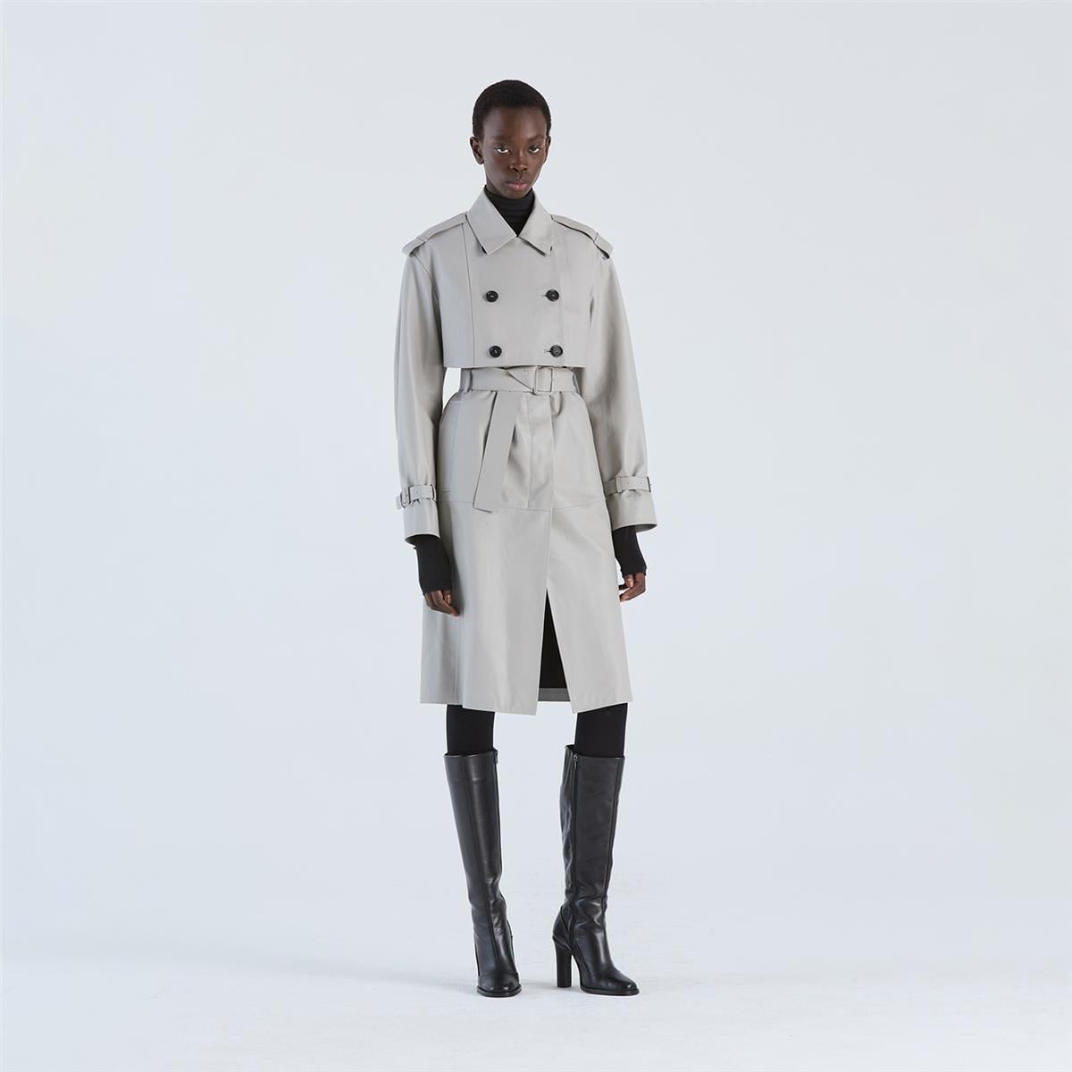 K14707| Detachable Trench Coat