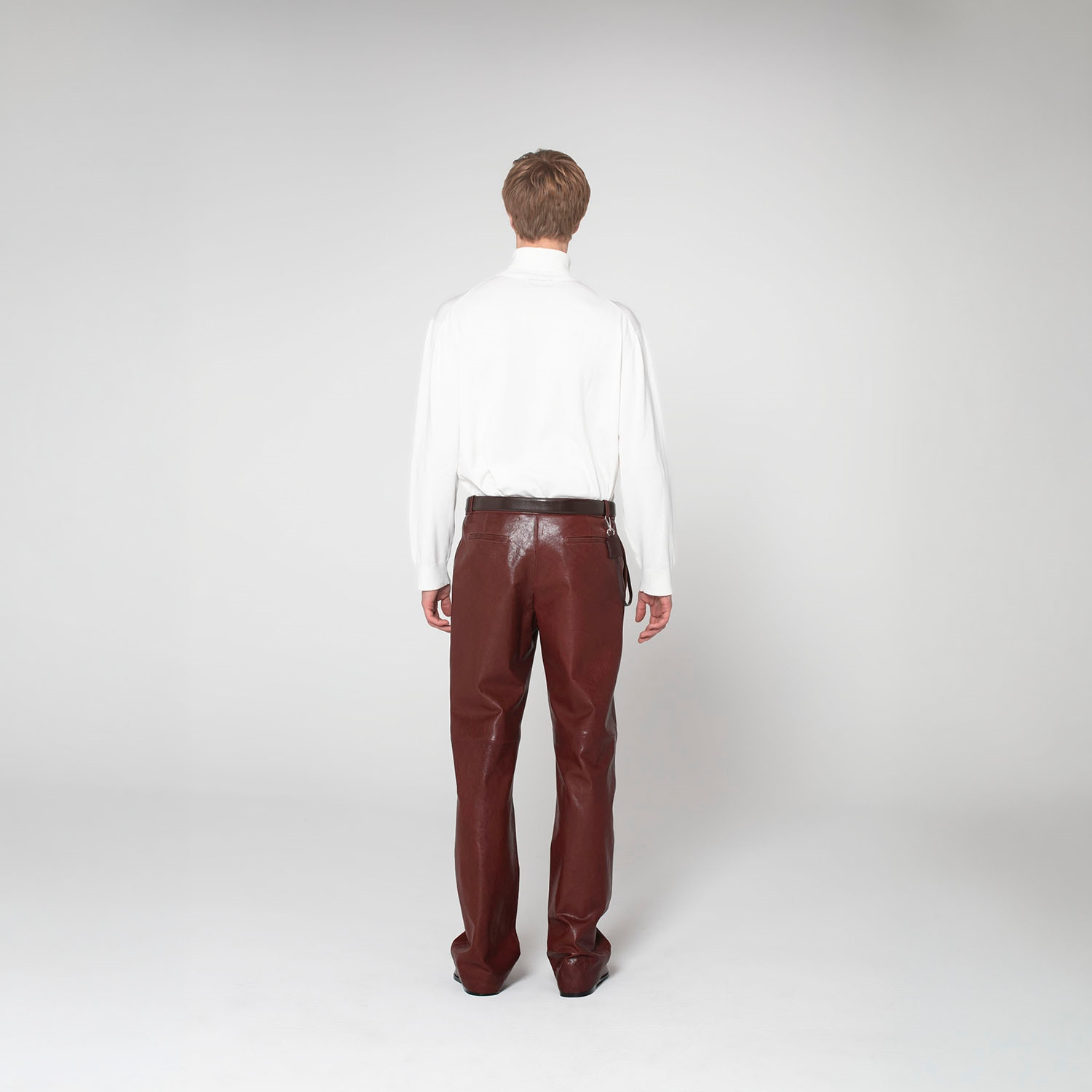 K147801 - LEATHER RELAXED FIT TROUSERS 