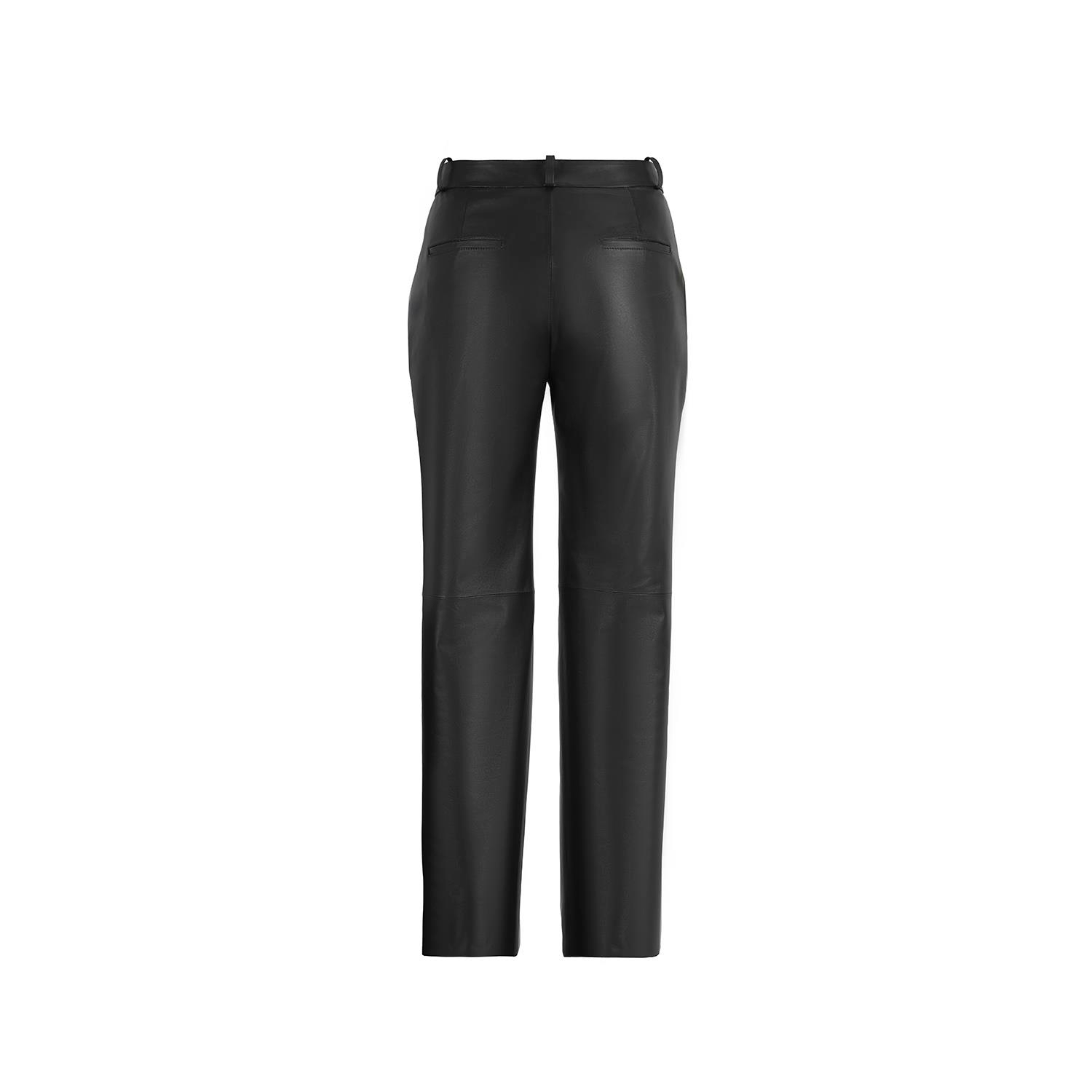 K14844 | Leather Relaxed Leg Pants