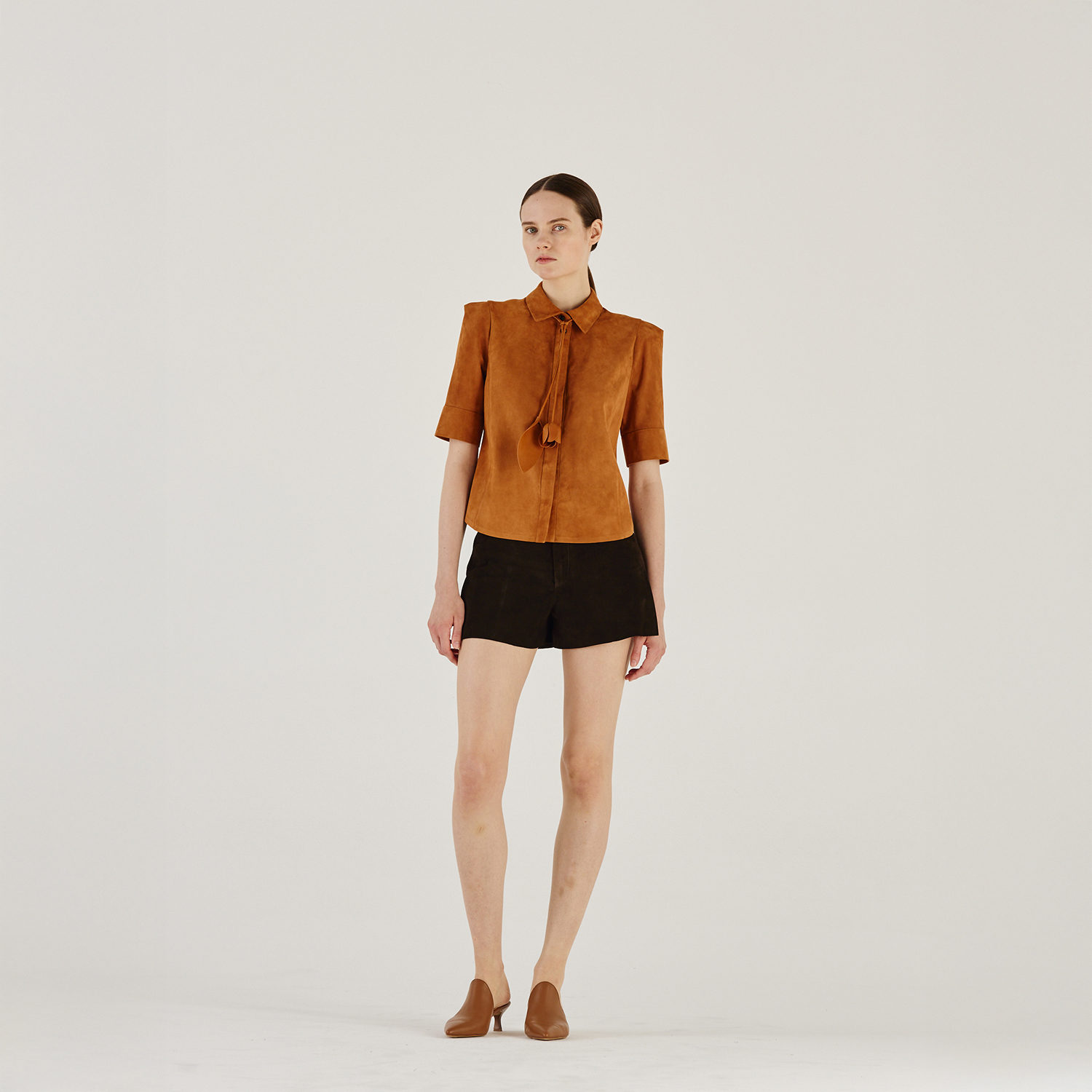 K14902 | LEATHER MINI SHIRT
