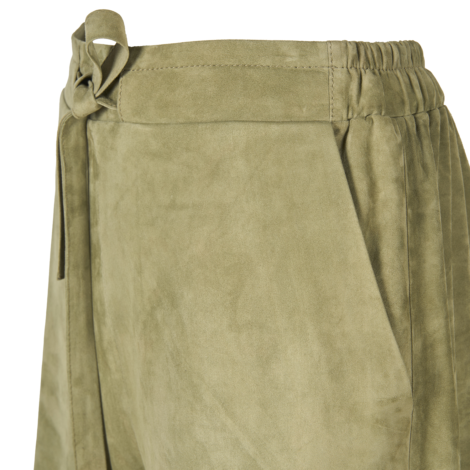 K14903_ | LEATHER WIDE LEG PANTS