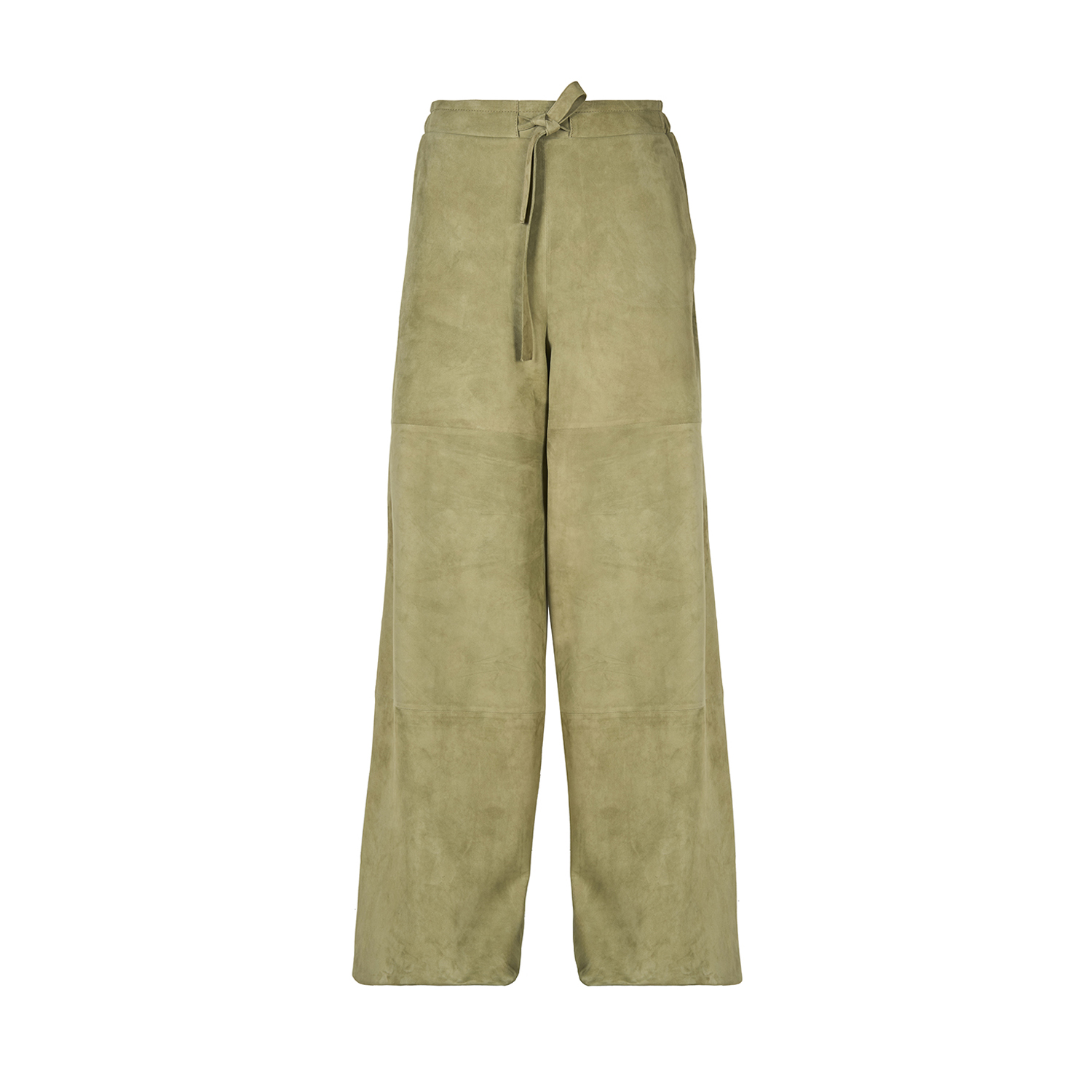 K14903_ | LEATHER WIDE LEG PANTS