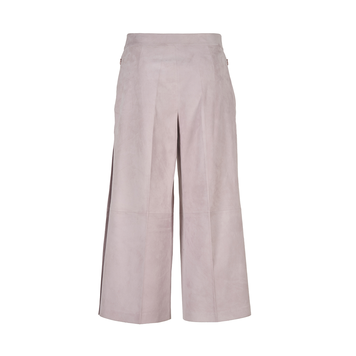 K14914 | LEATHER CROPPED TRAPEZE PANTS