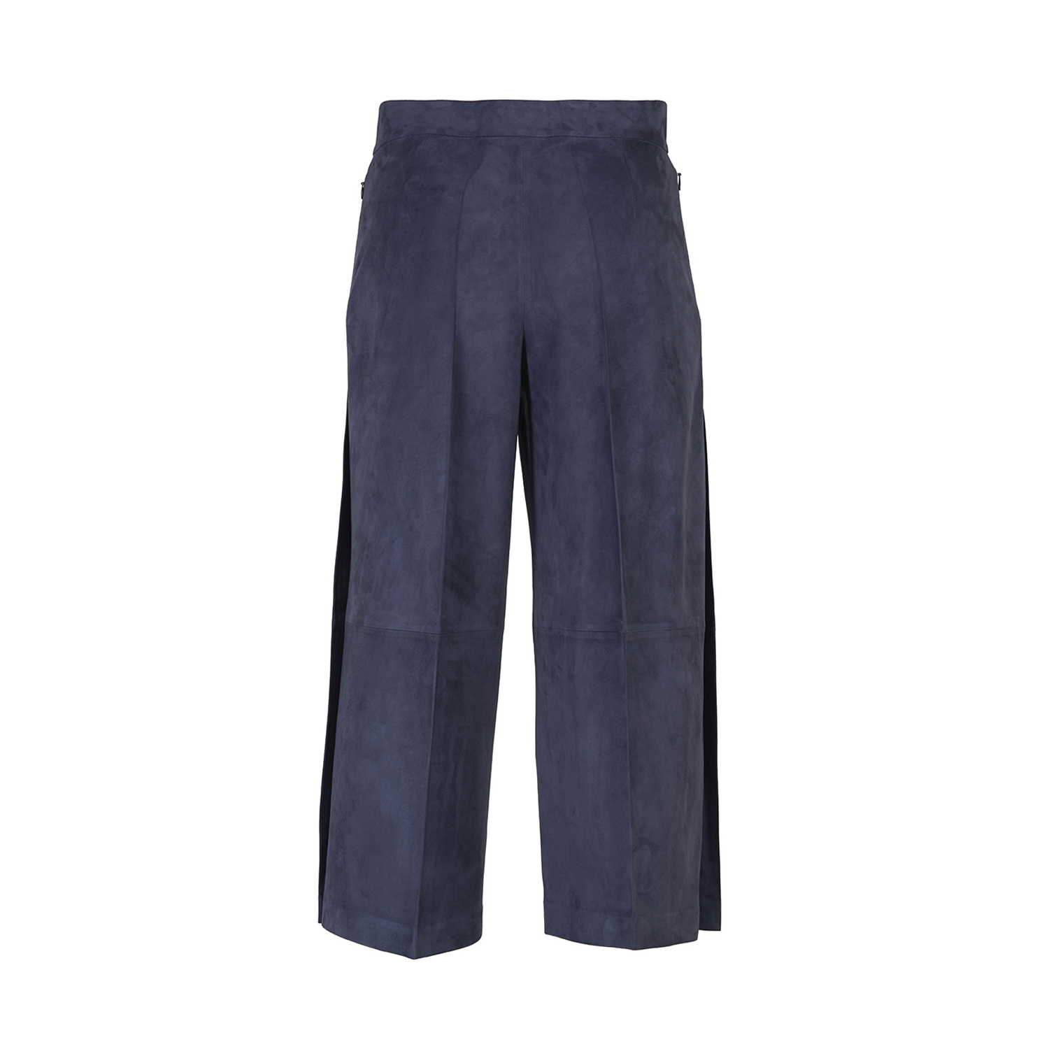K14914_ | LEATHER CROPPED TRAPEZE PANTS