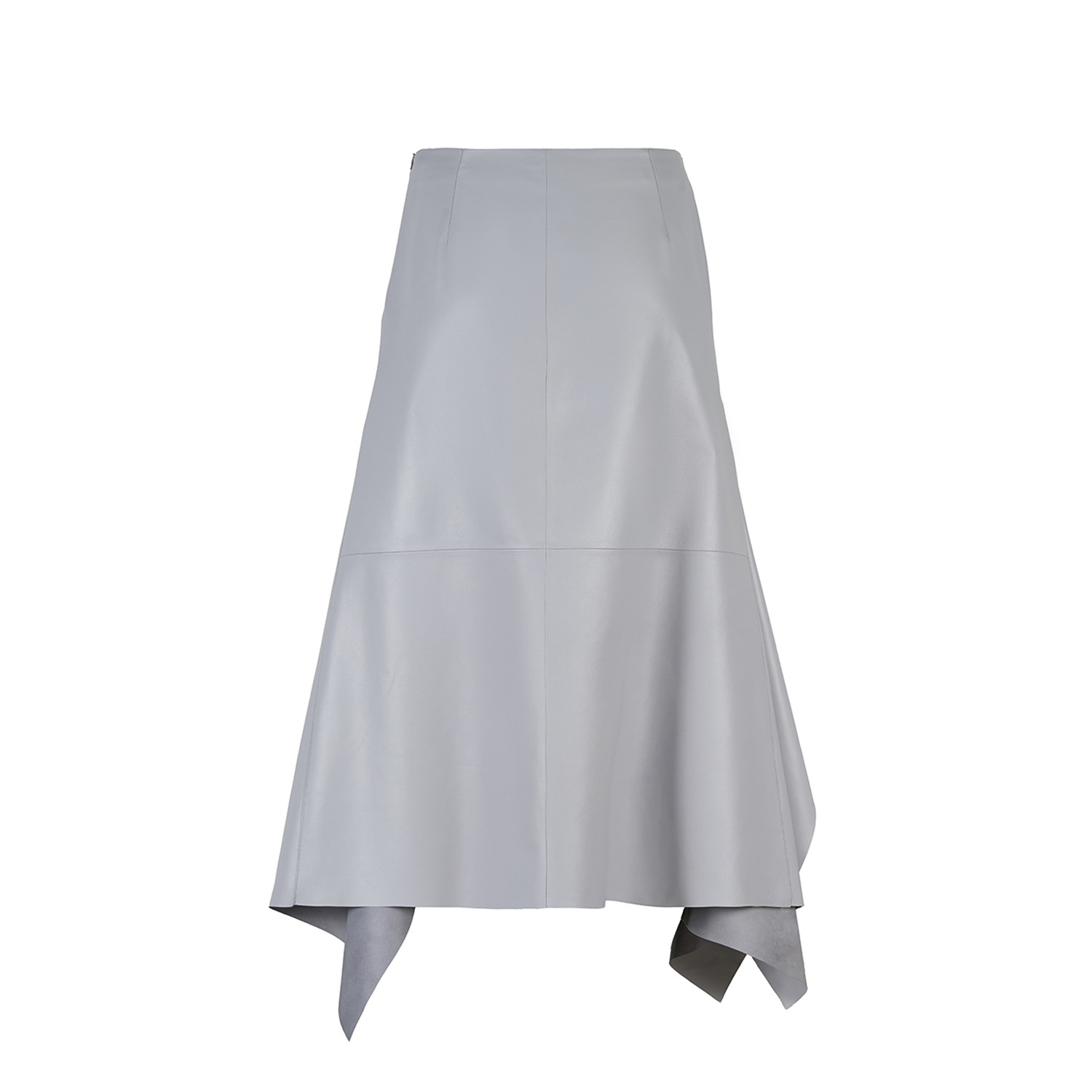 K14931 | LEATHER FOULARD SKIRT