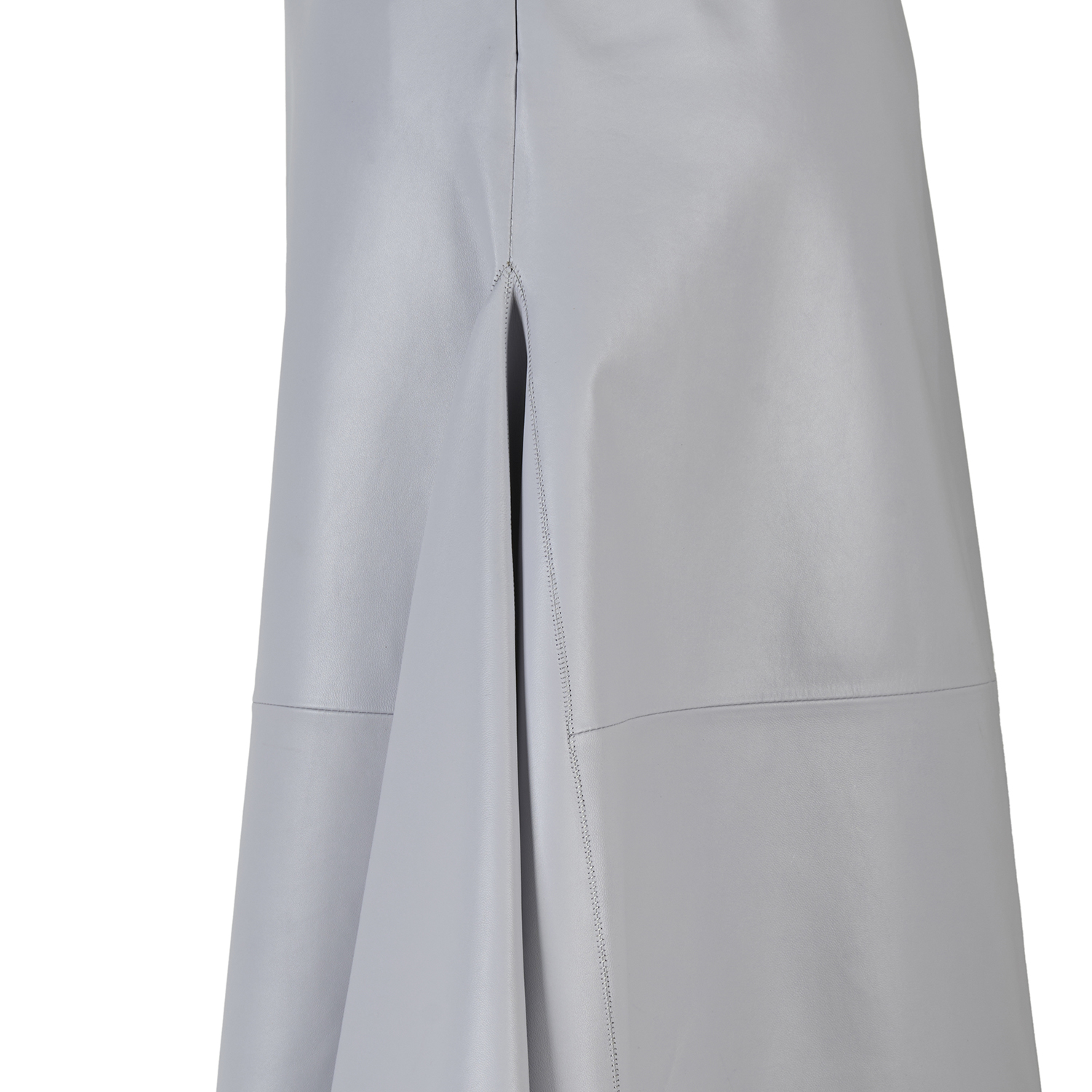 K14931 | LEATHER FOULARD SKIRT