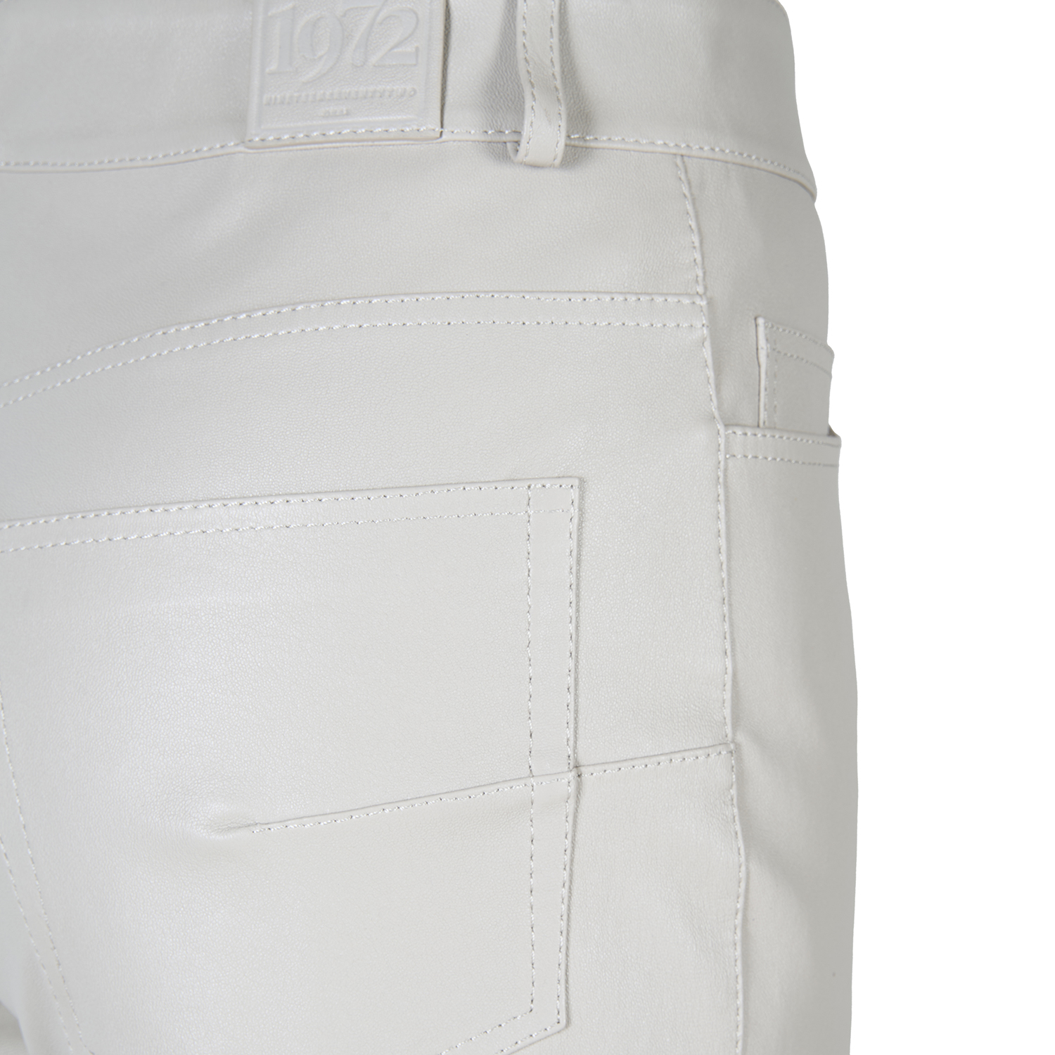 K14943 | LEATHER 5-POCKET STRAIGHT LEG PANTS