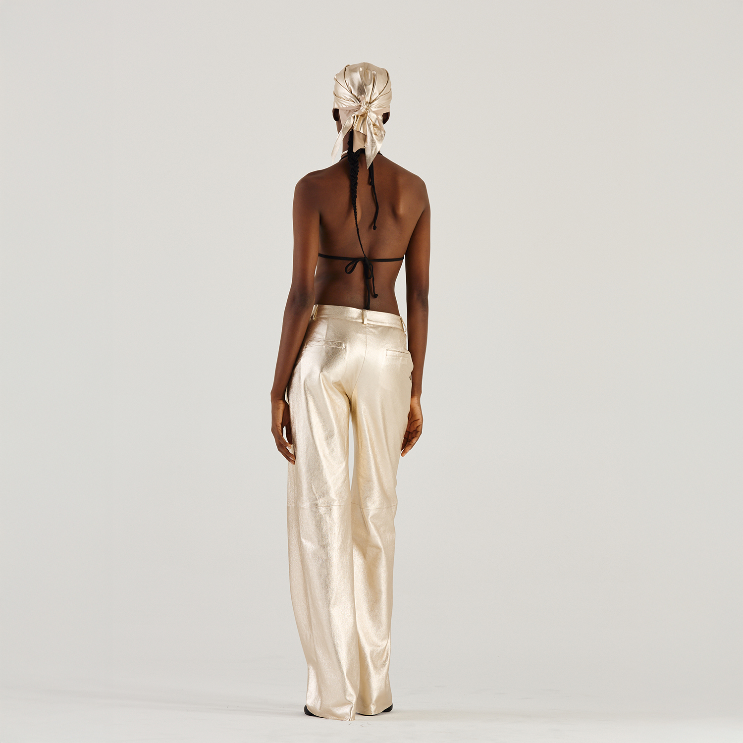 K14944_ | LEATHER RELAXED LEG PANTS