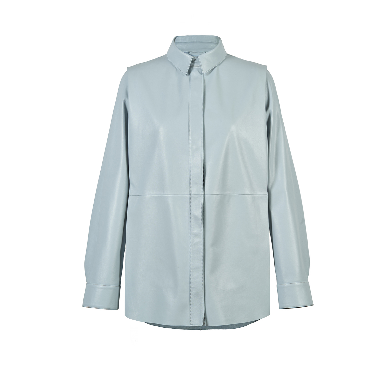 K14953 | LEATHER STRAIGHT SHIRT