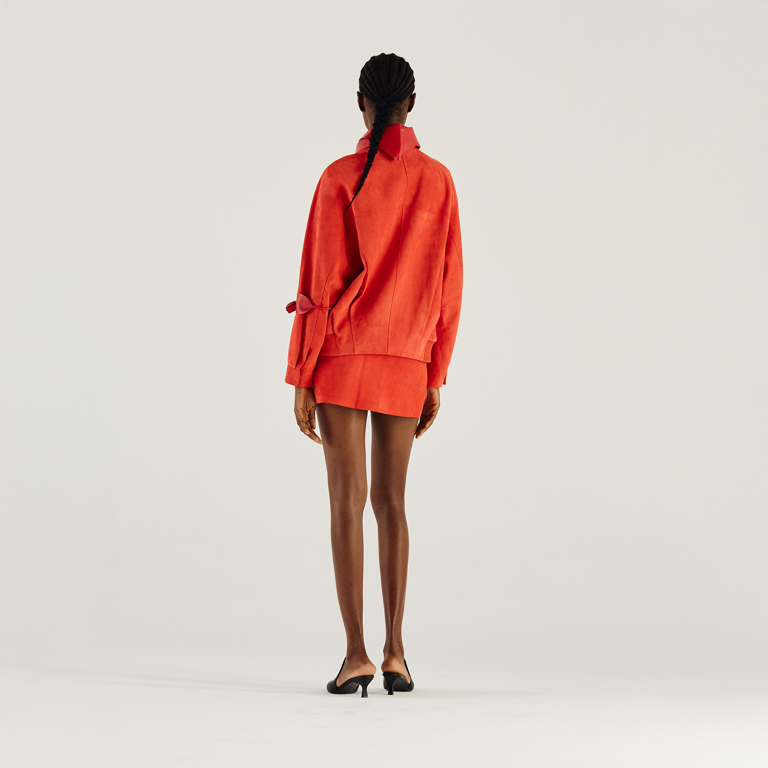 K14992 | DRAPED BOMBER OVERSIZE JACKET