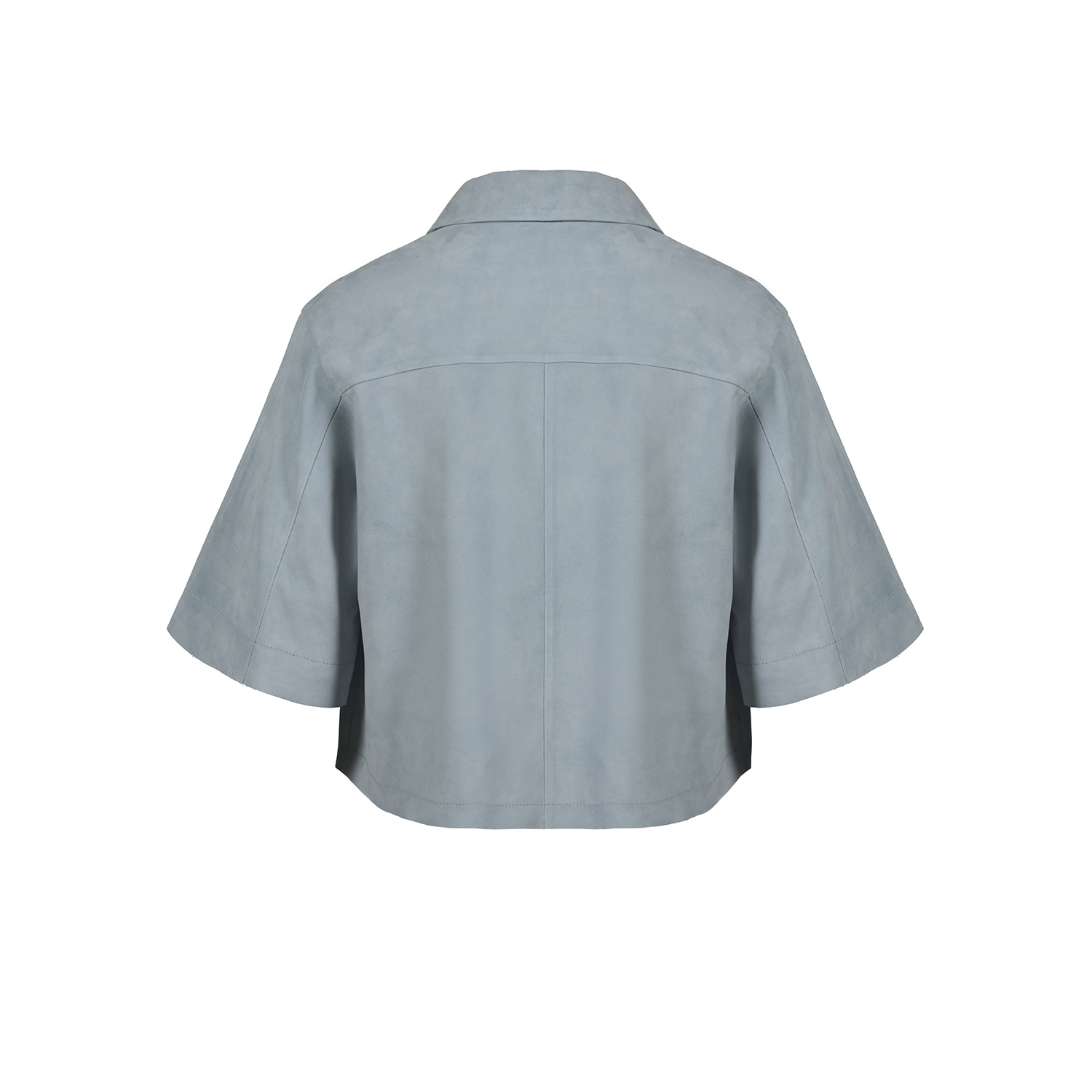 K14993 | LEATHER CROPPED PYJAMA SHIRT