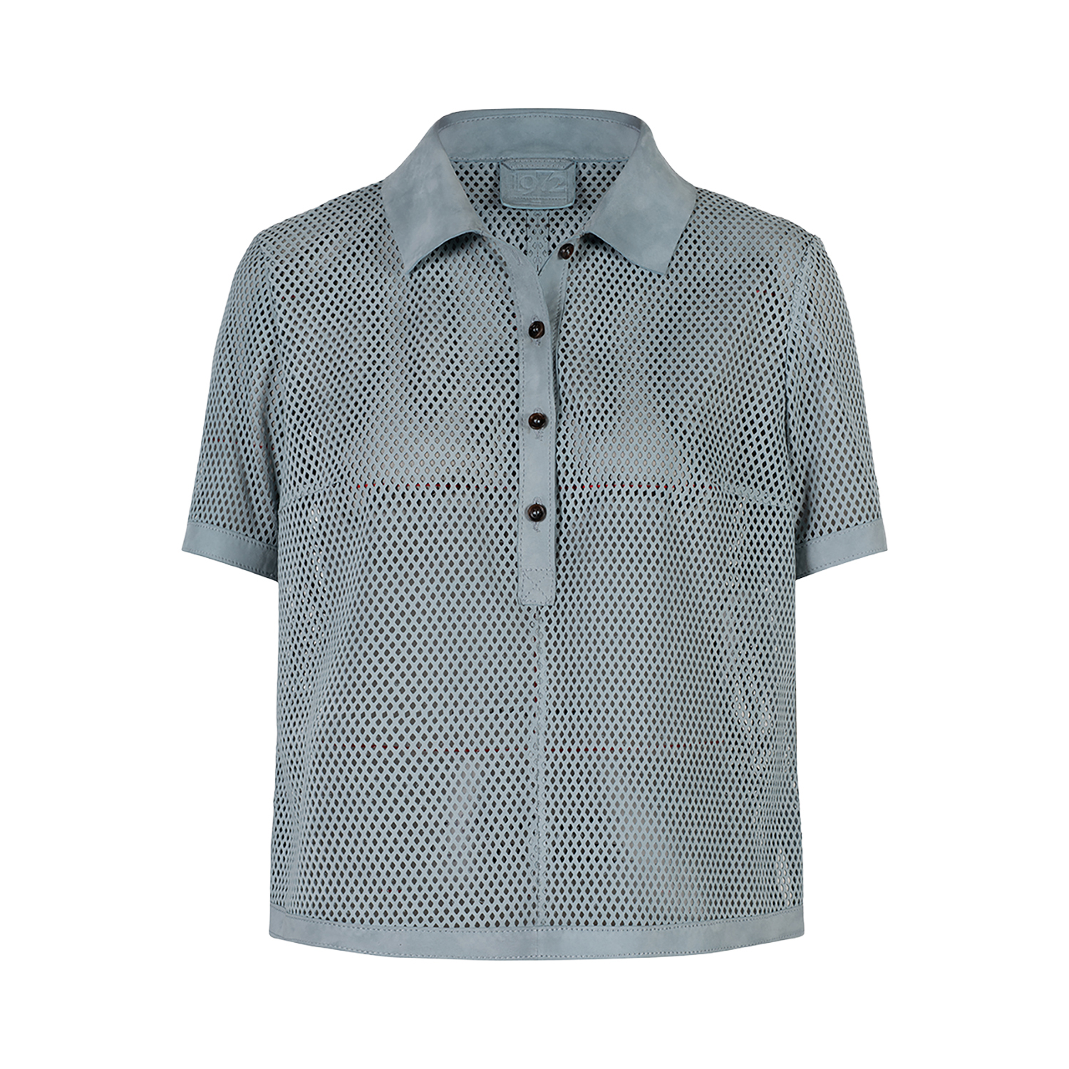 K15100 | LEATHER PERFORATED T-SHIRT