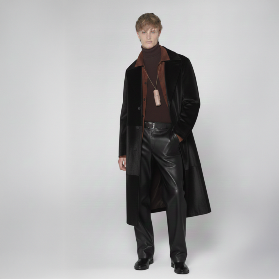K15144 - SHEARLING LONG COAT
