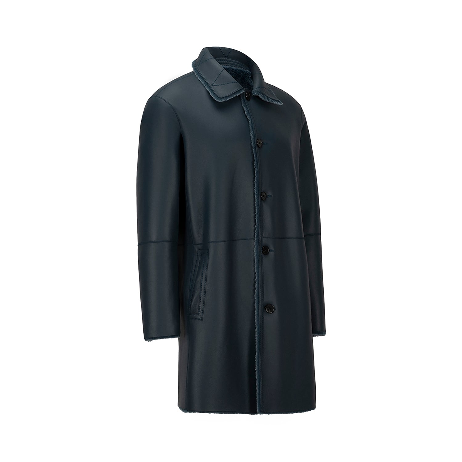 K15145 - SHEARLING E-REVERSIBLE CAR COAT
