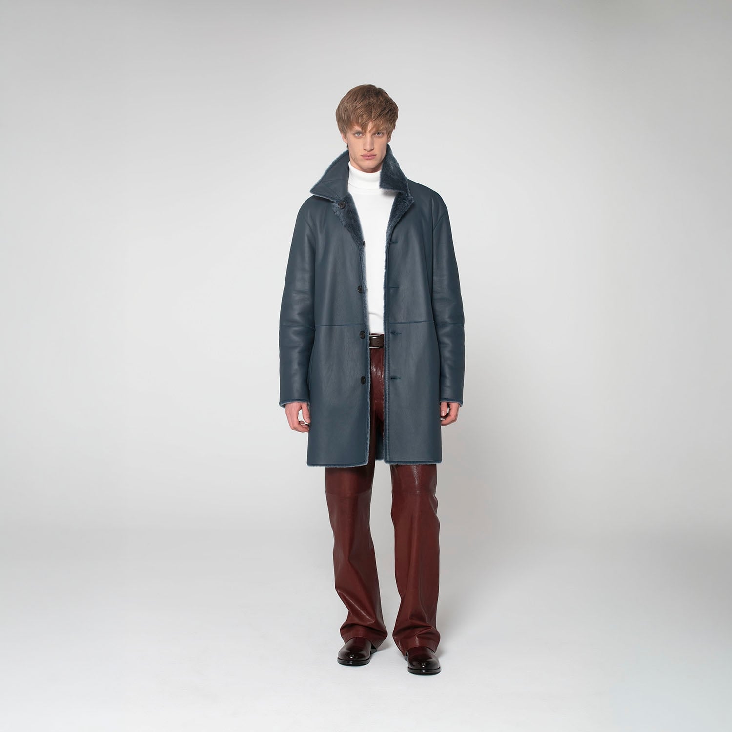 K15145 - SHEARLING E-REVERSIBLE CAR COAT