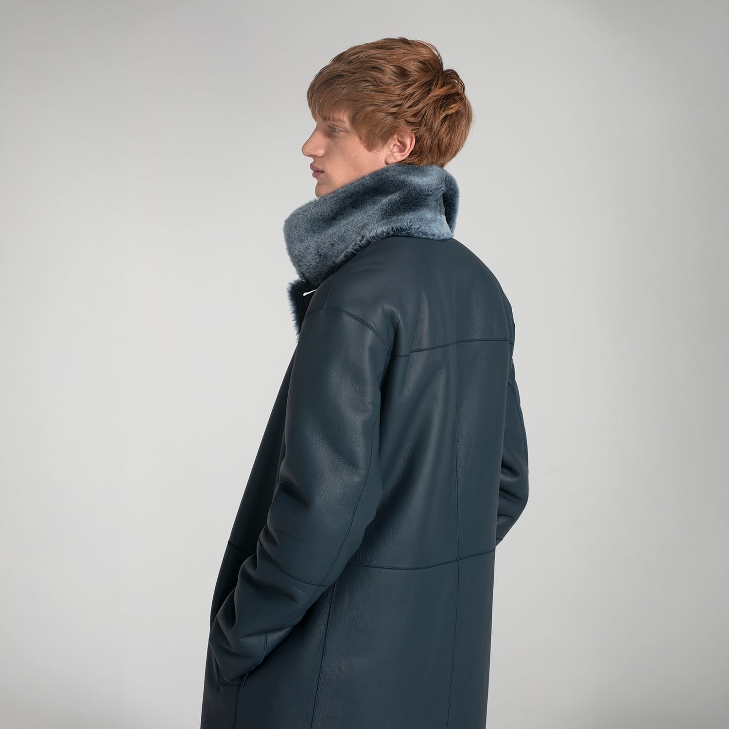 K15145 - SHEARLING E-REVERSIBLE CAR COAT