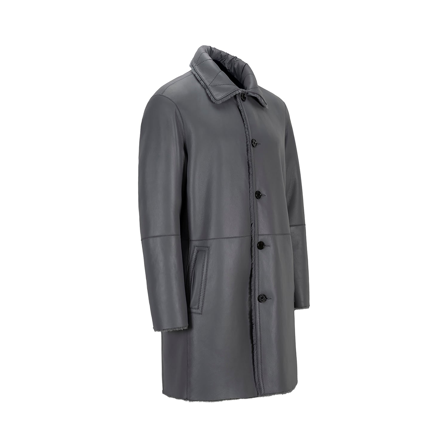 K151451 - SHEARLING REVERSIBLE CAR COAT