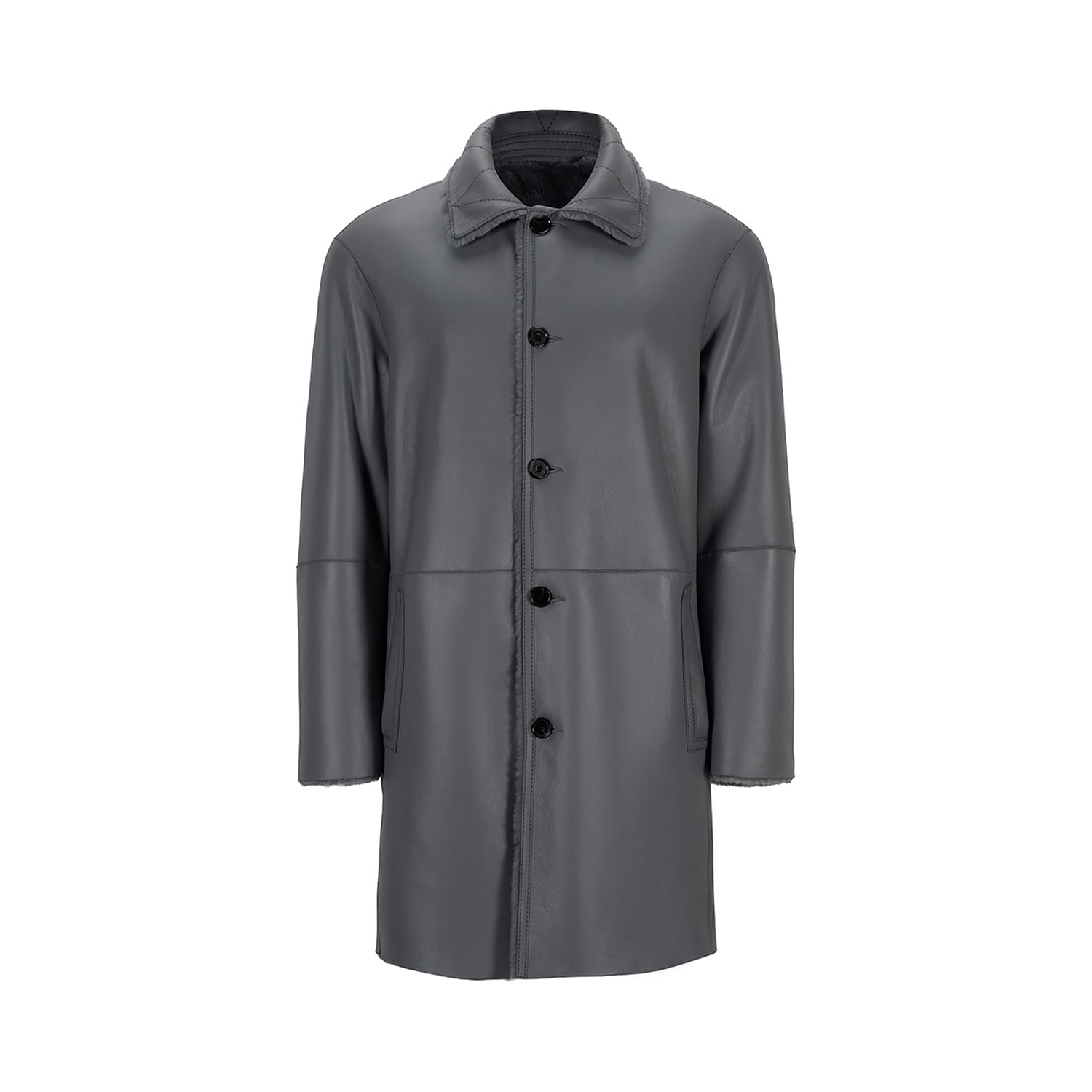 K151451 - SHEARLING REVERSIBLE CAR COAT