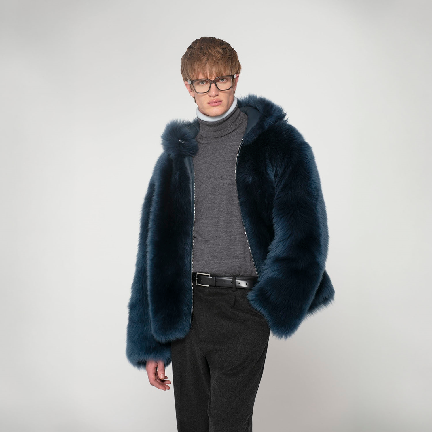K15148 - SHEARLING HOODIE JACKET