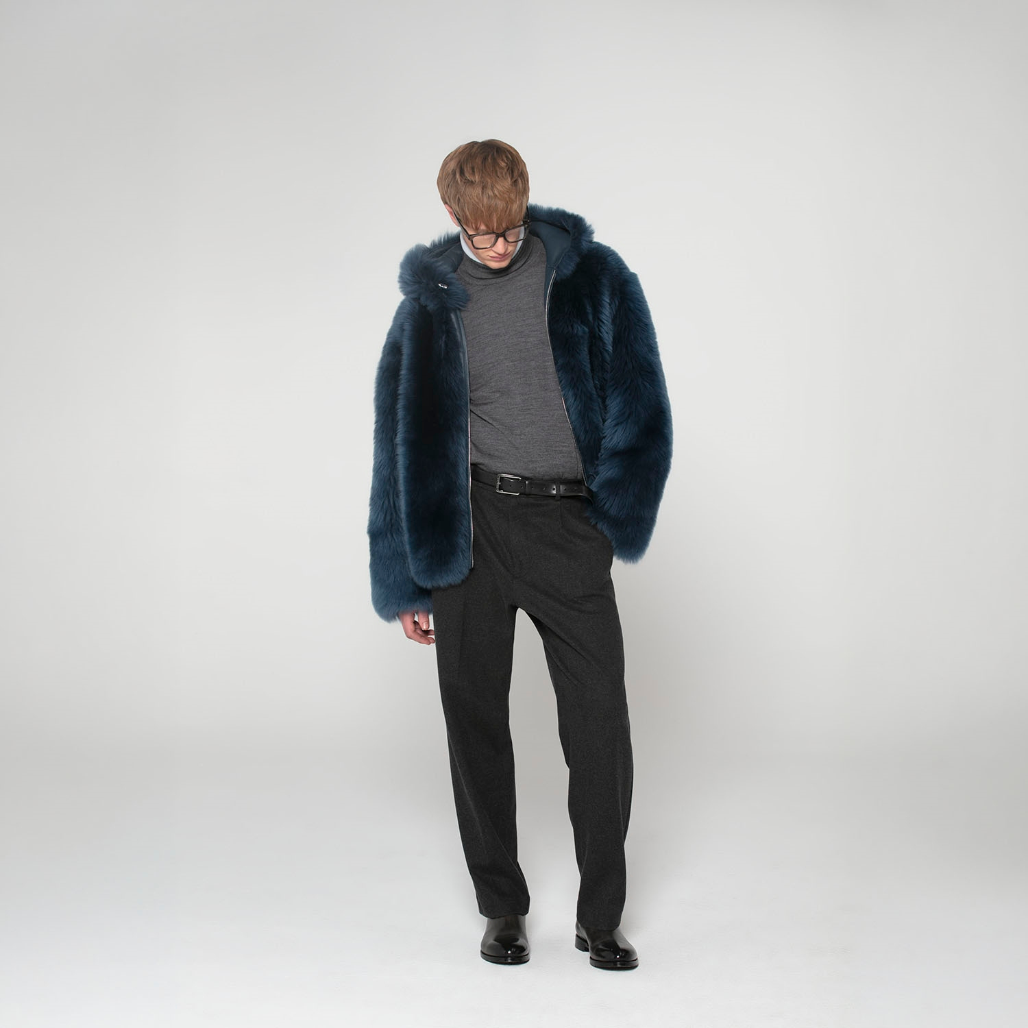 K15148 - SHEARLING HOODIE JACKET