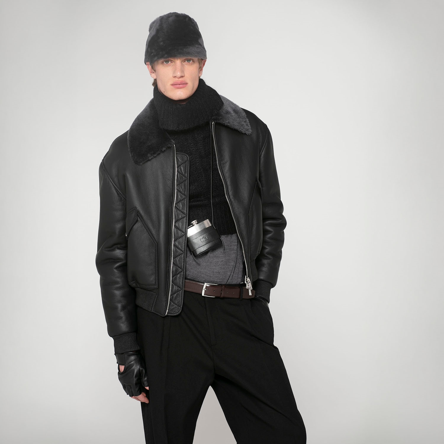 K15149 - SHEARLING BOOMBER JACKET