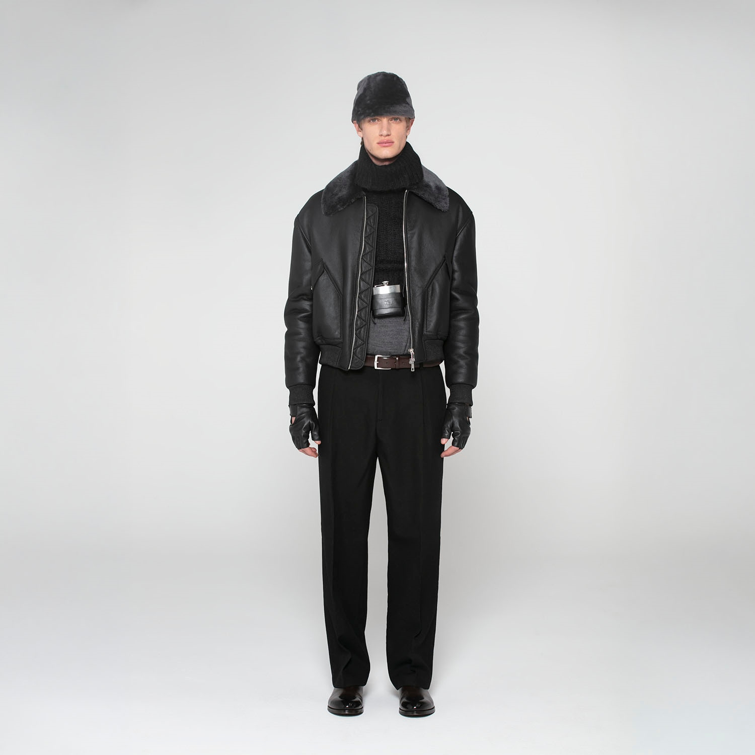 K15149 - SHEARLING BOOMBER JACKET