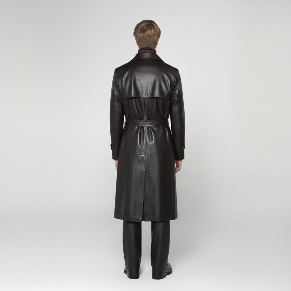 K15150 - LEATHER TRENCH COAT