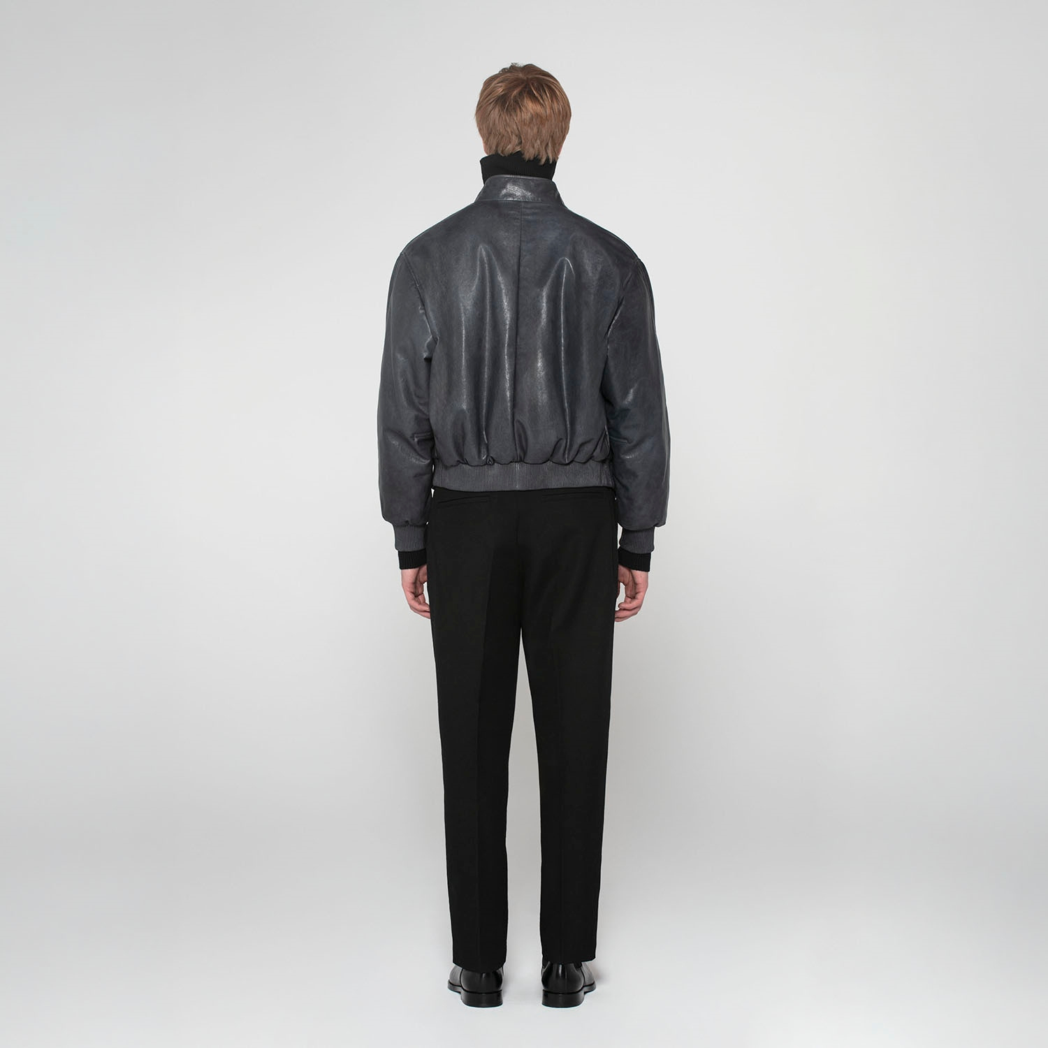K15155 - LEATHER BOMBER JACKET