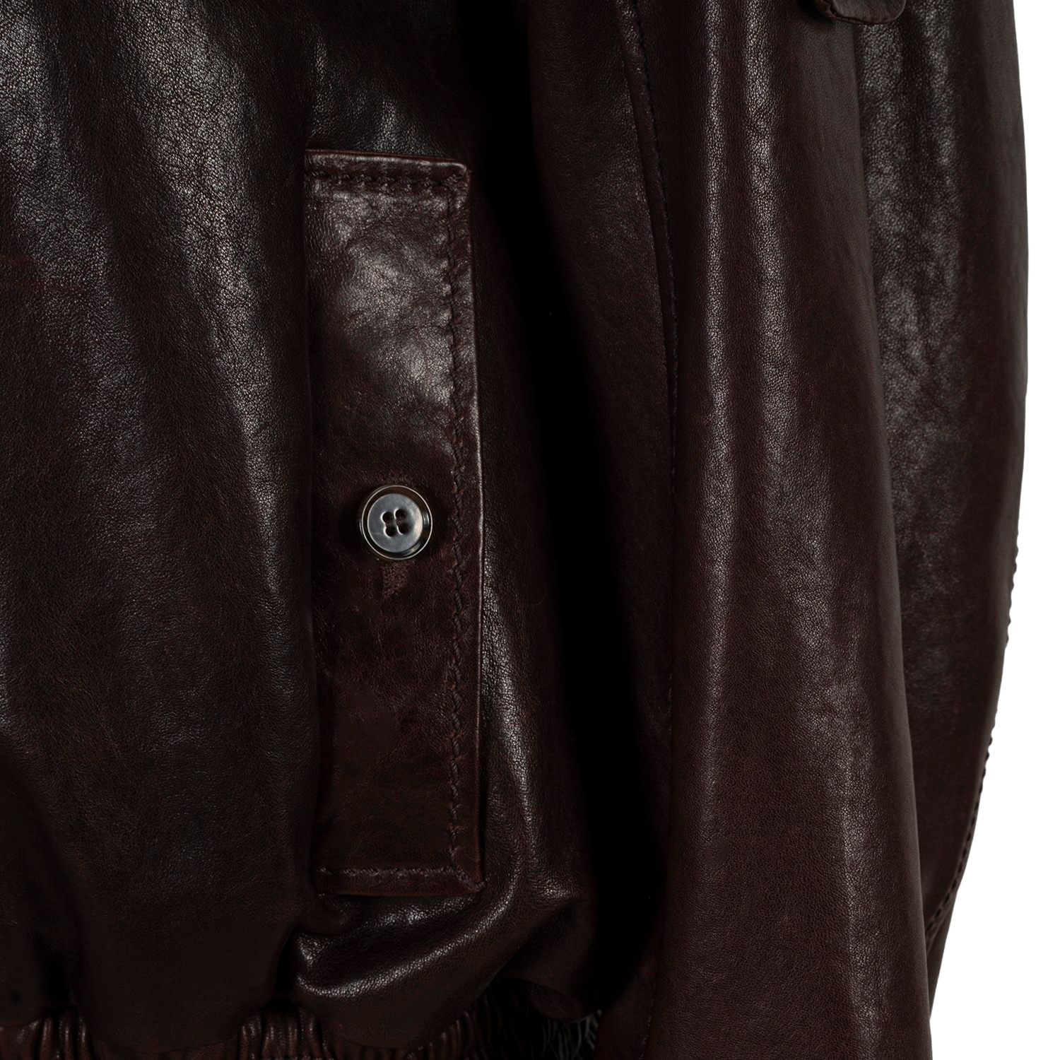 K15157 - LEATHER OVERSIZED BIKER JACKET